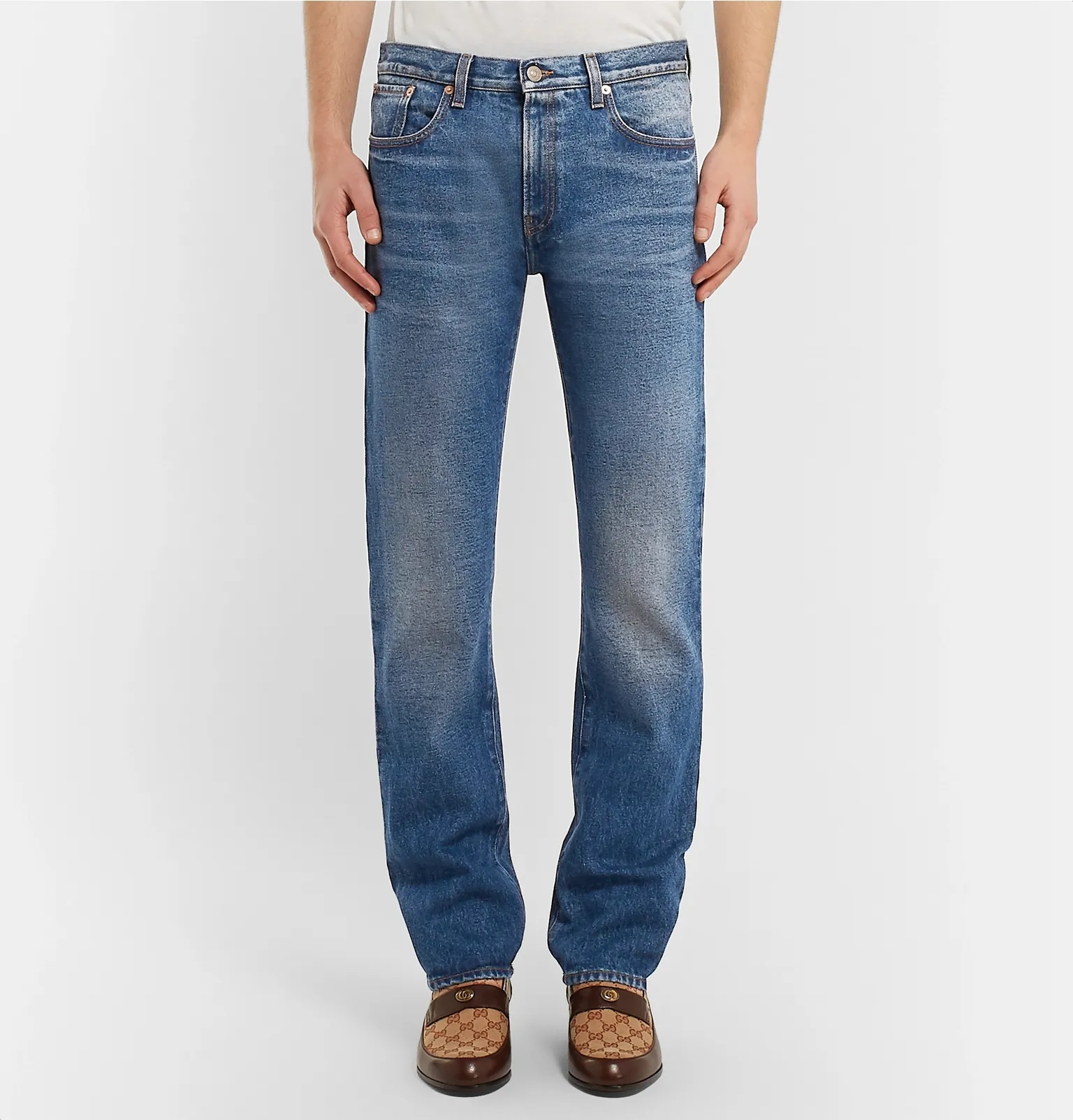 Washed-Denim Jeans - 4