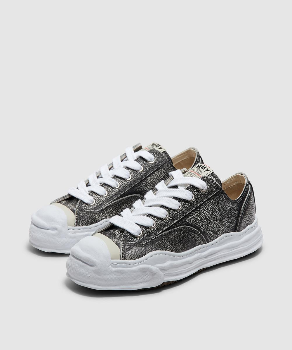 Hank low brushed shrink leather sneaker - 2