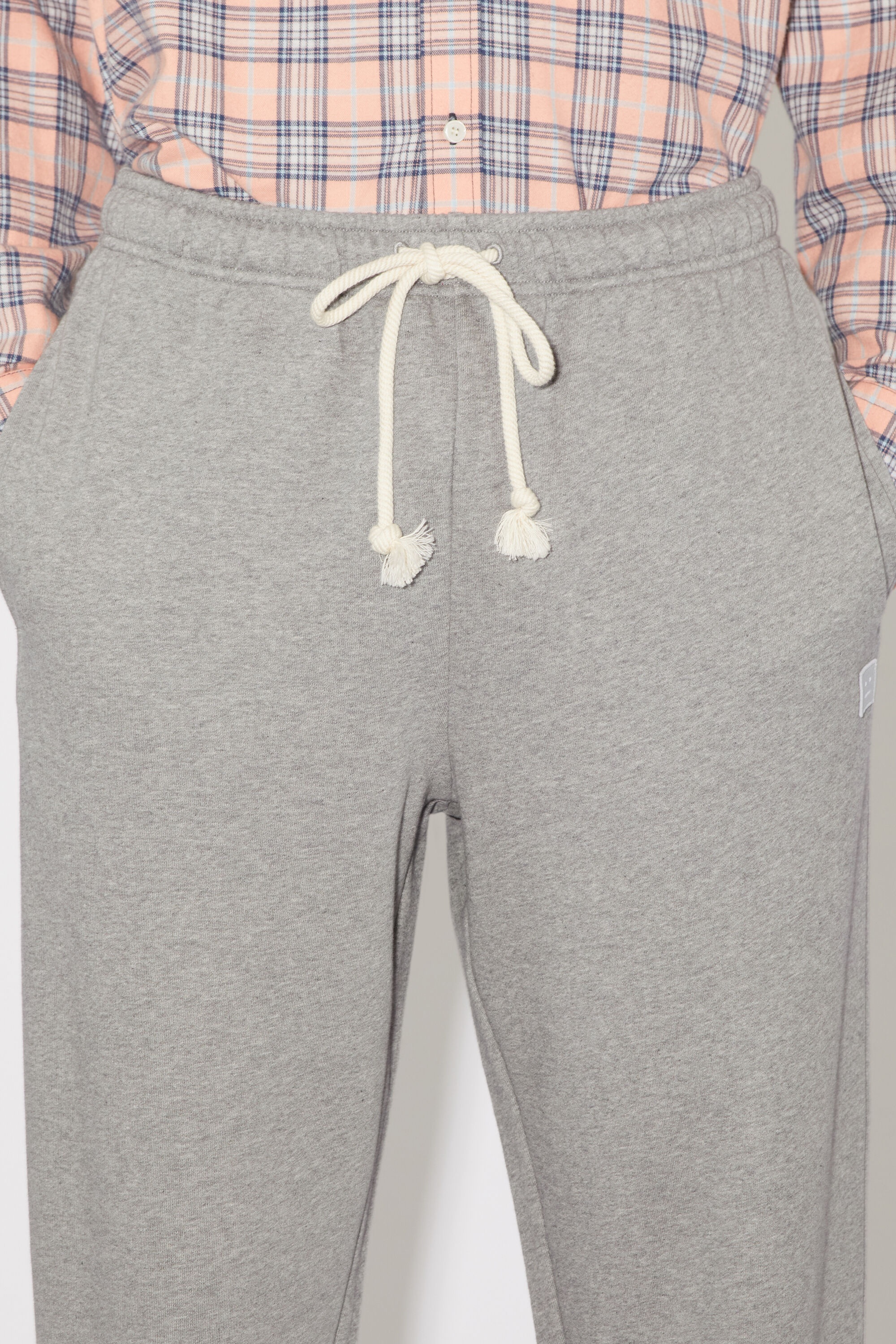 Cotton sweatpants - Light Grey Melange - 5