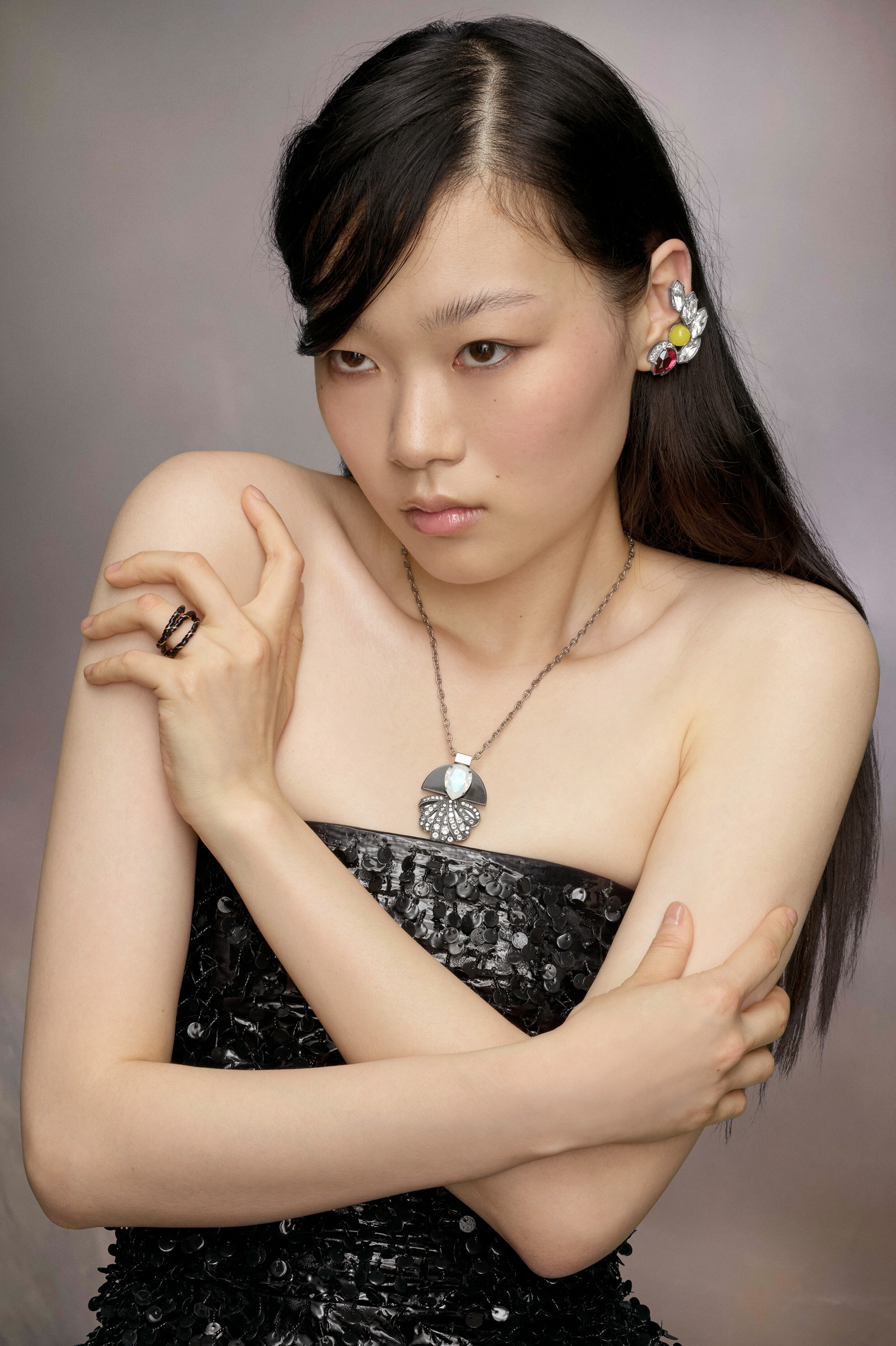 Rhinestone ear cuff - 4
