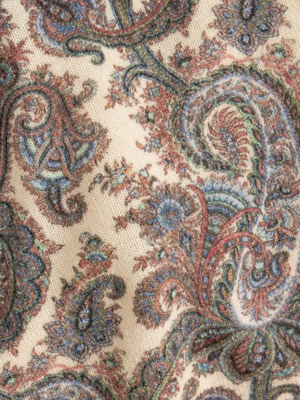 paisley-print wool jumper - 5