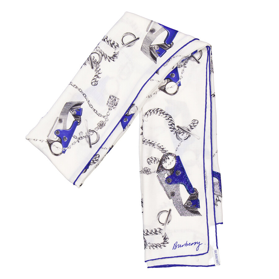 Burberry Knight Hardware Print Silk Scarf - 5