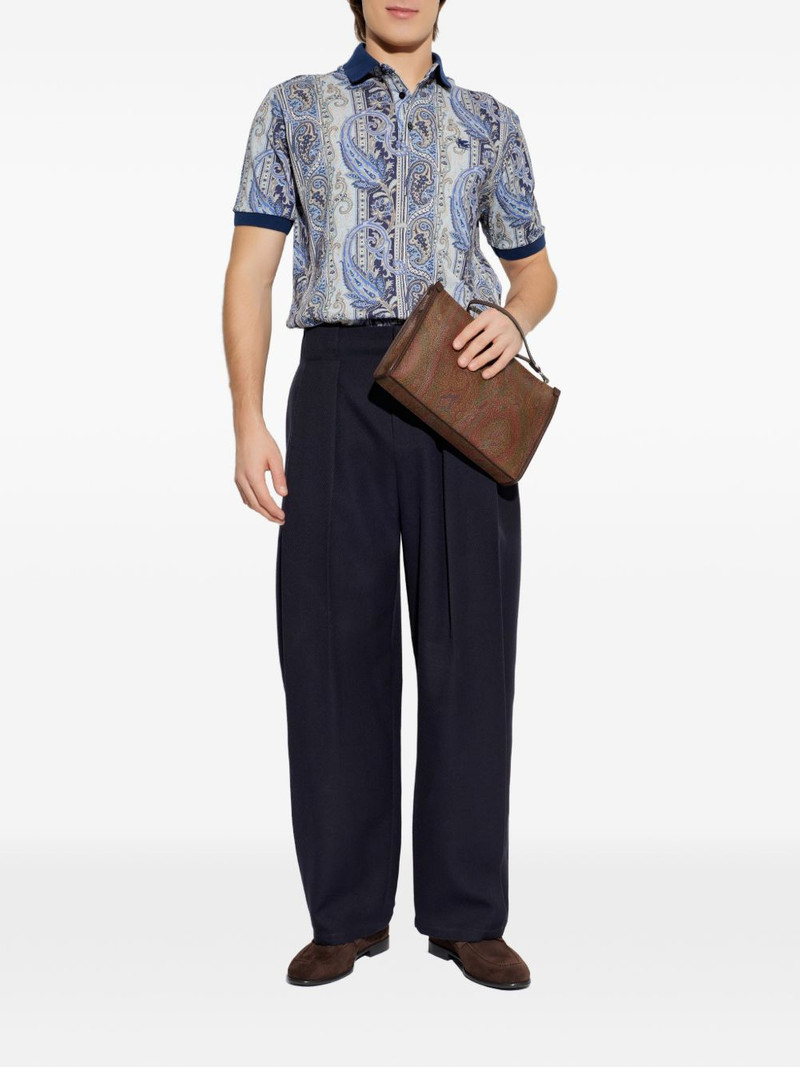 Etro paisley- buttoned polo shirt outlook