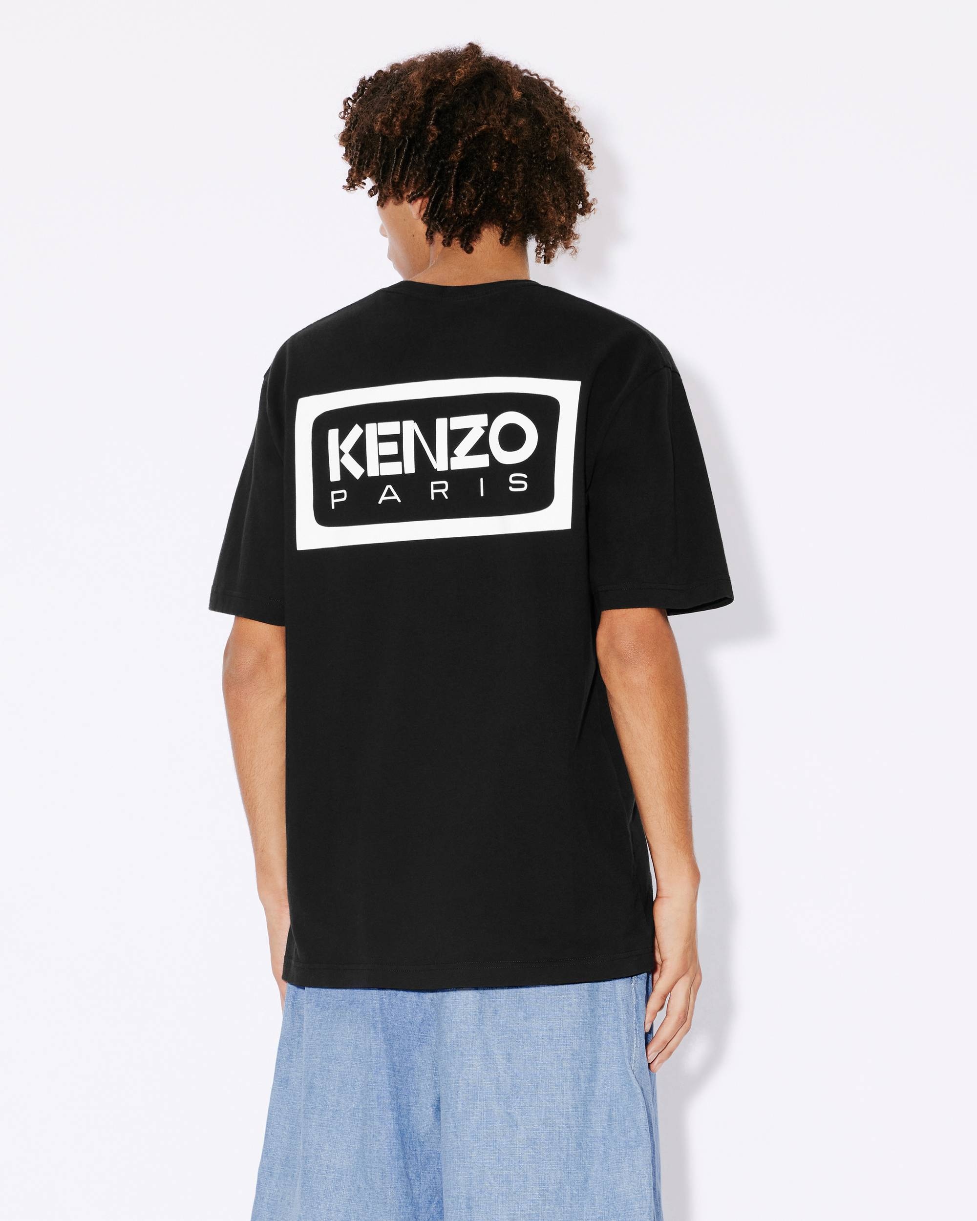 'Bicolor KENZO Paris' classic two-tone embroidered T-shirt - 4