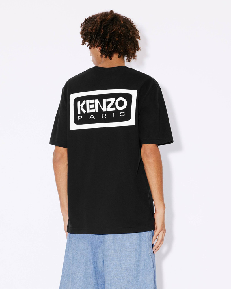 'Bicolor KENZO Paris' classic two-tone embroidered T-shirt 4