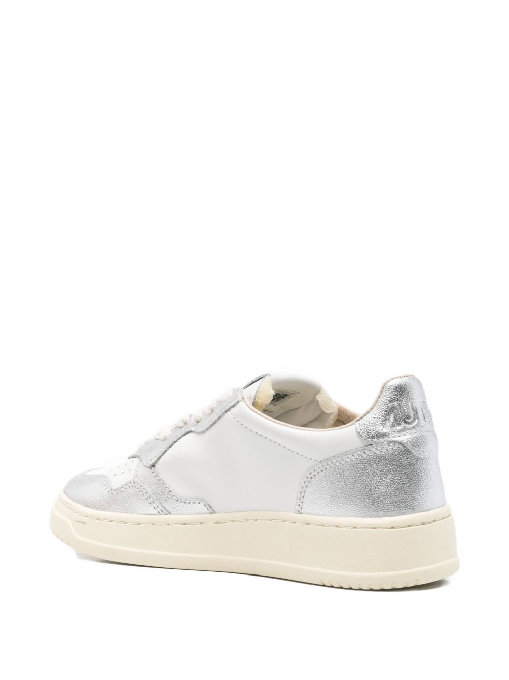Medalist metallic-panel leather sneakers - 3