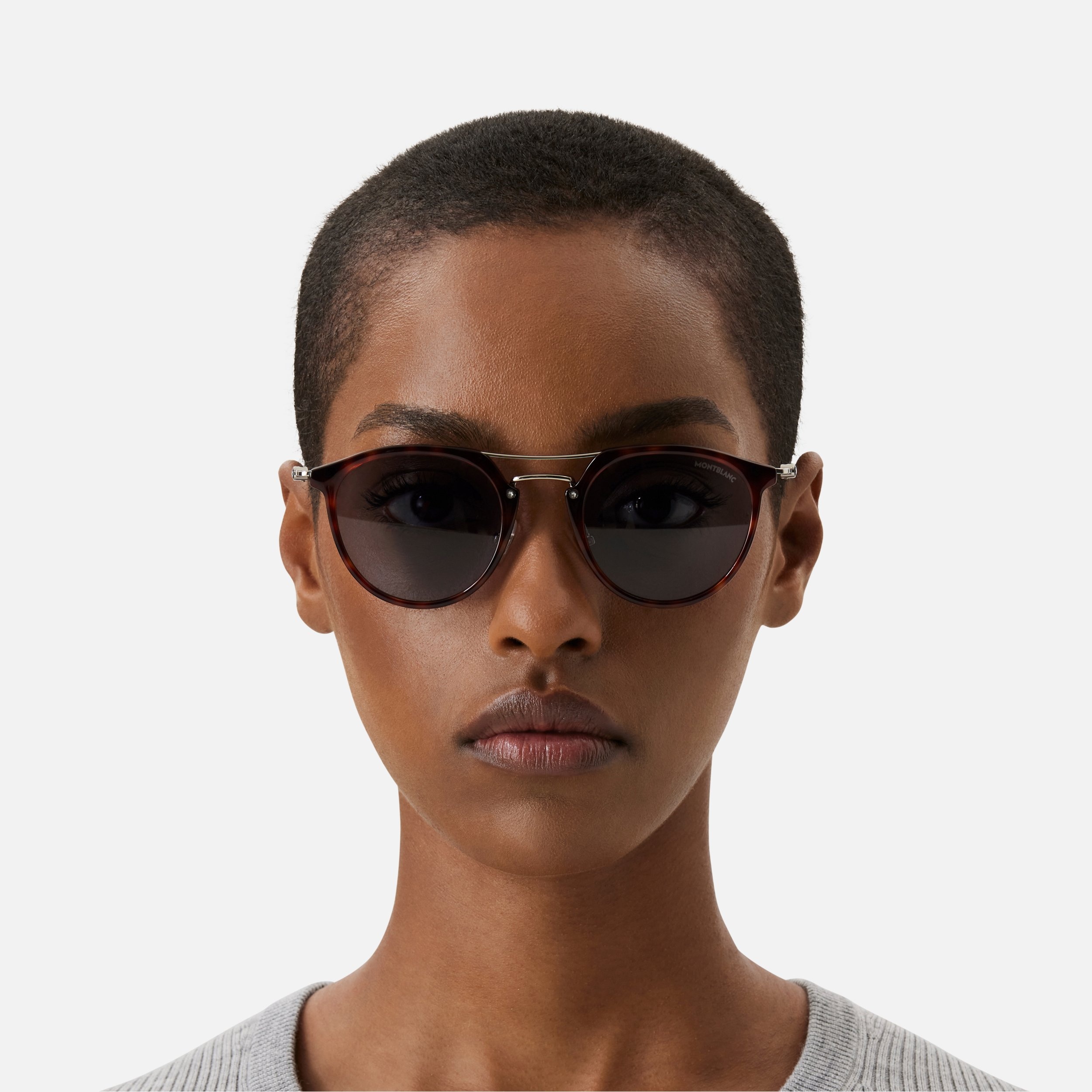 Round Sunglasses with Havana-Colored Injected Frame 3