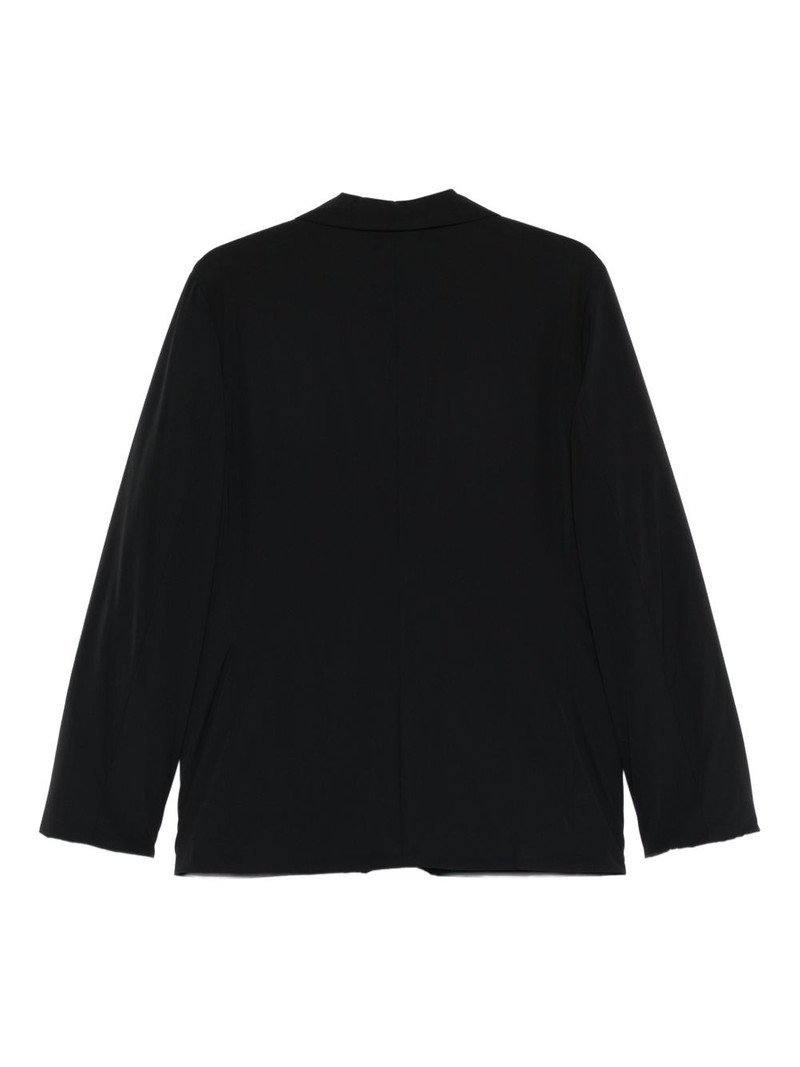 Aspesi notched black jacket outlook