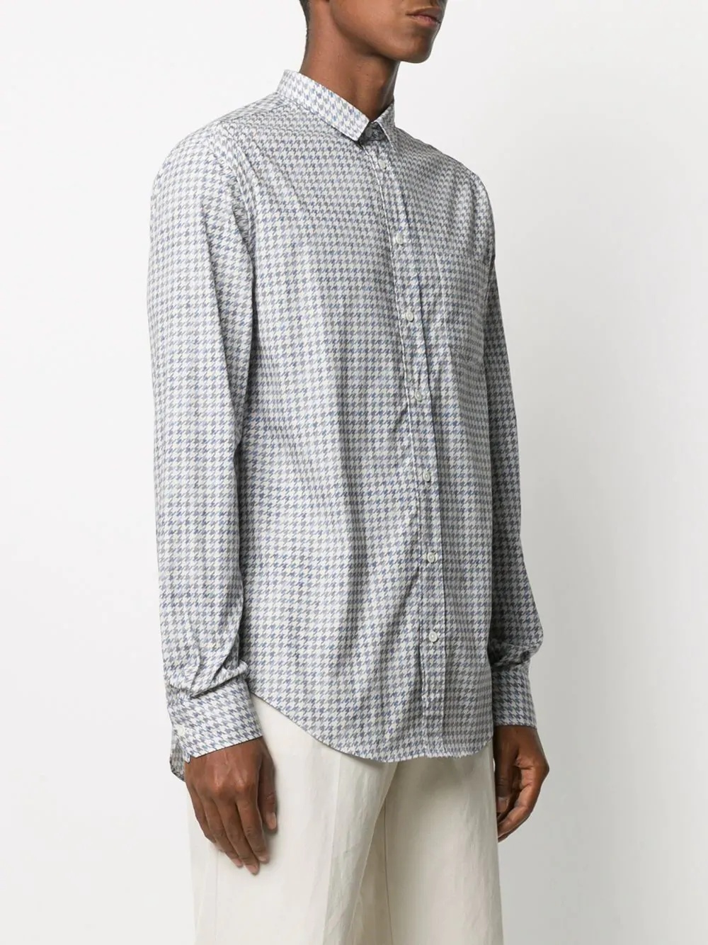 houndstooth-pattern shirt - 3