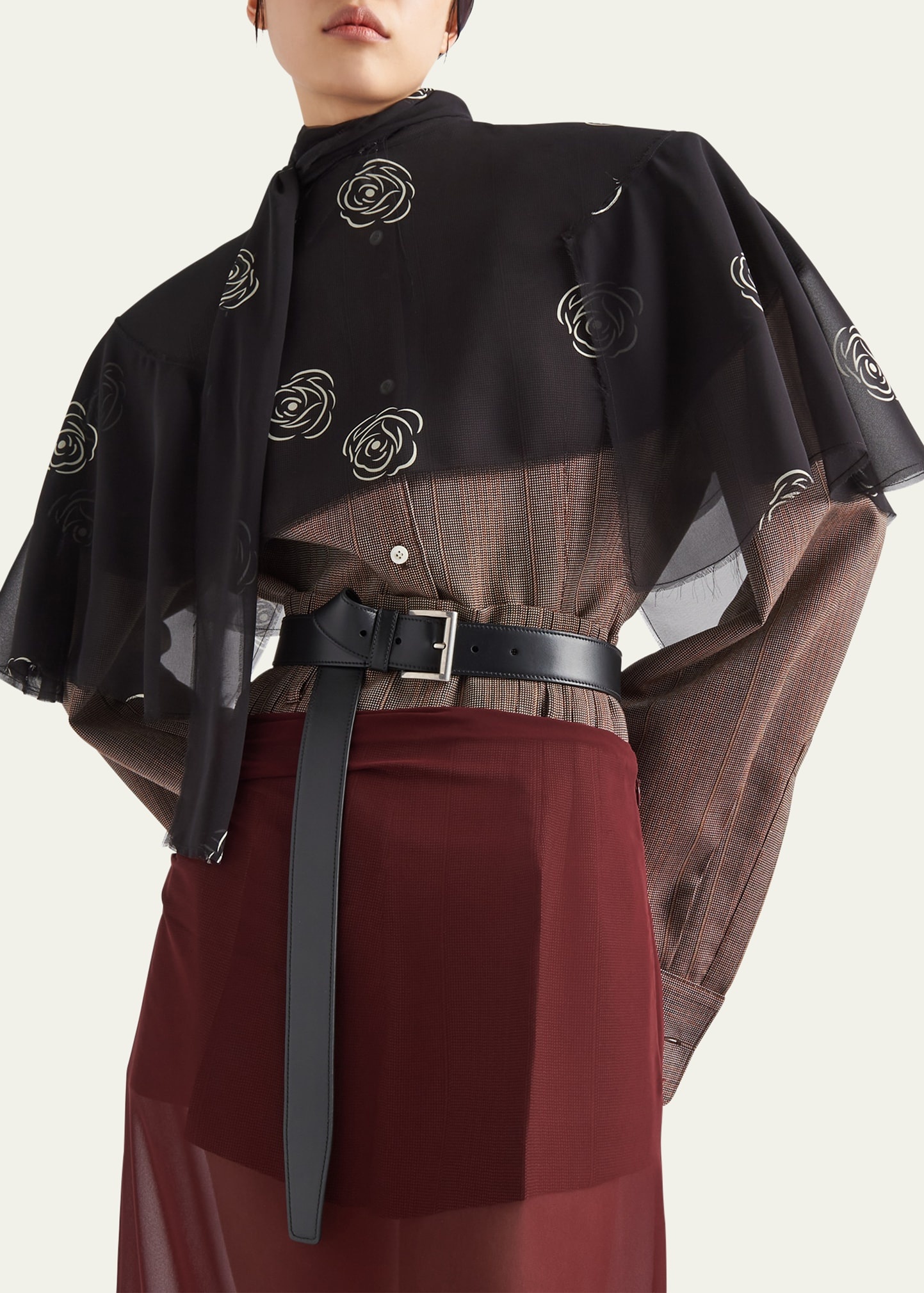 Metal Buckle Calf Leather Belt - 2
