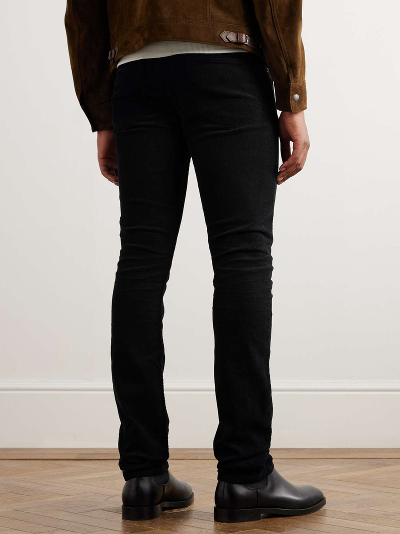 Slim-Fit Straight-Leg Cotton-Blend Corduroy Trousers 4