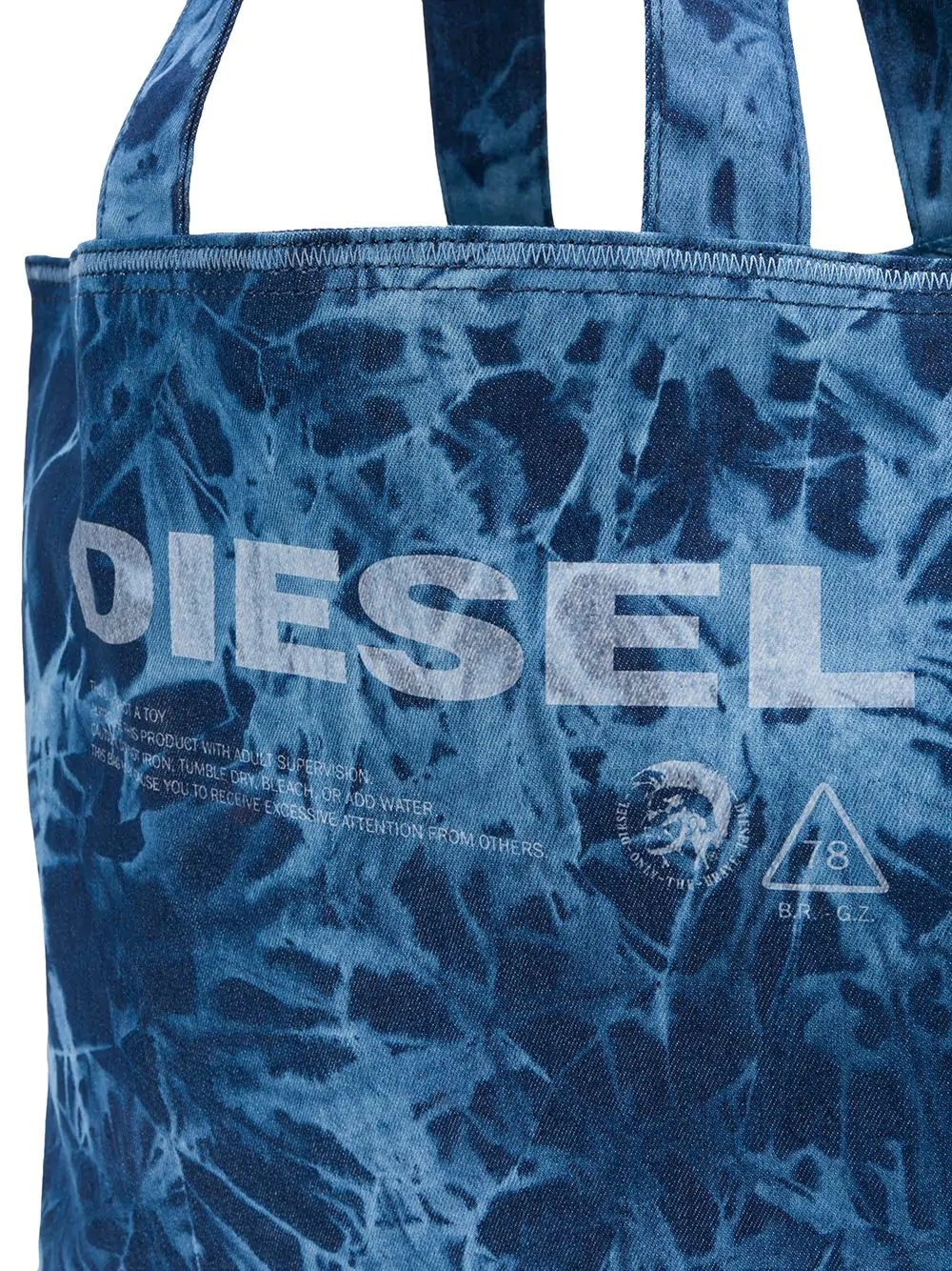 logo tie-dye shopper tote - 4