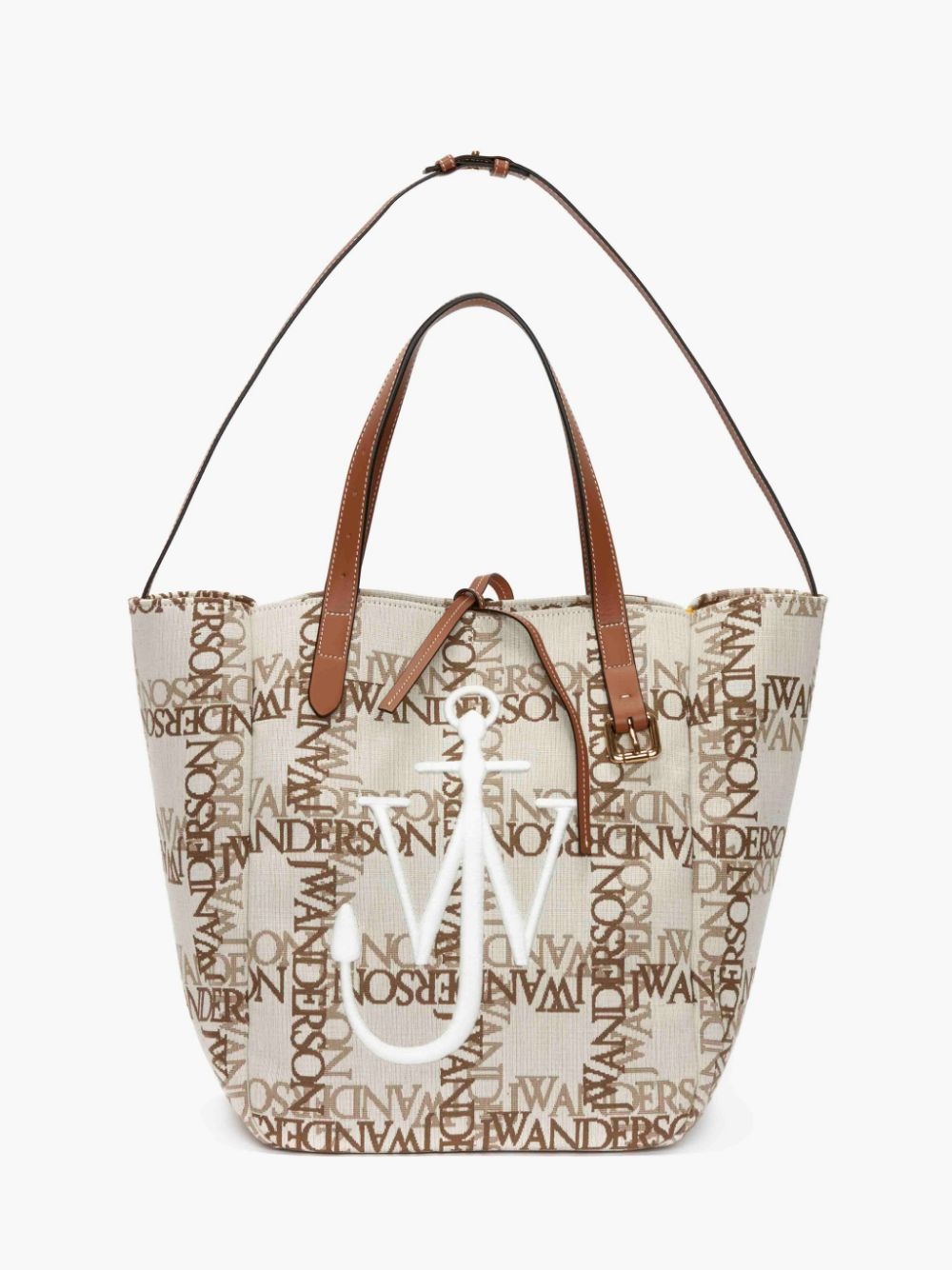 BELT TOTE BAG WITH LOGO GRID - 5
