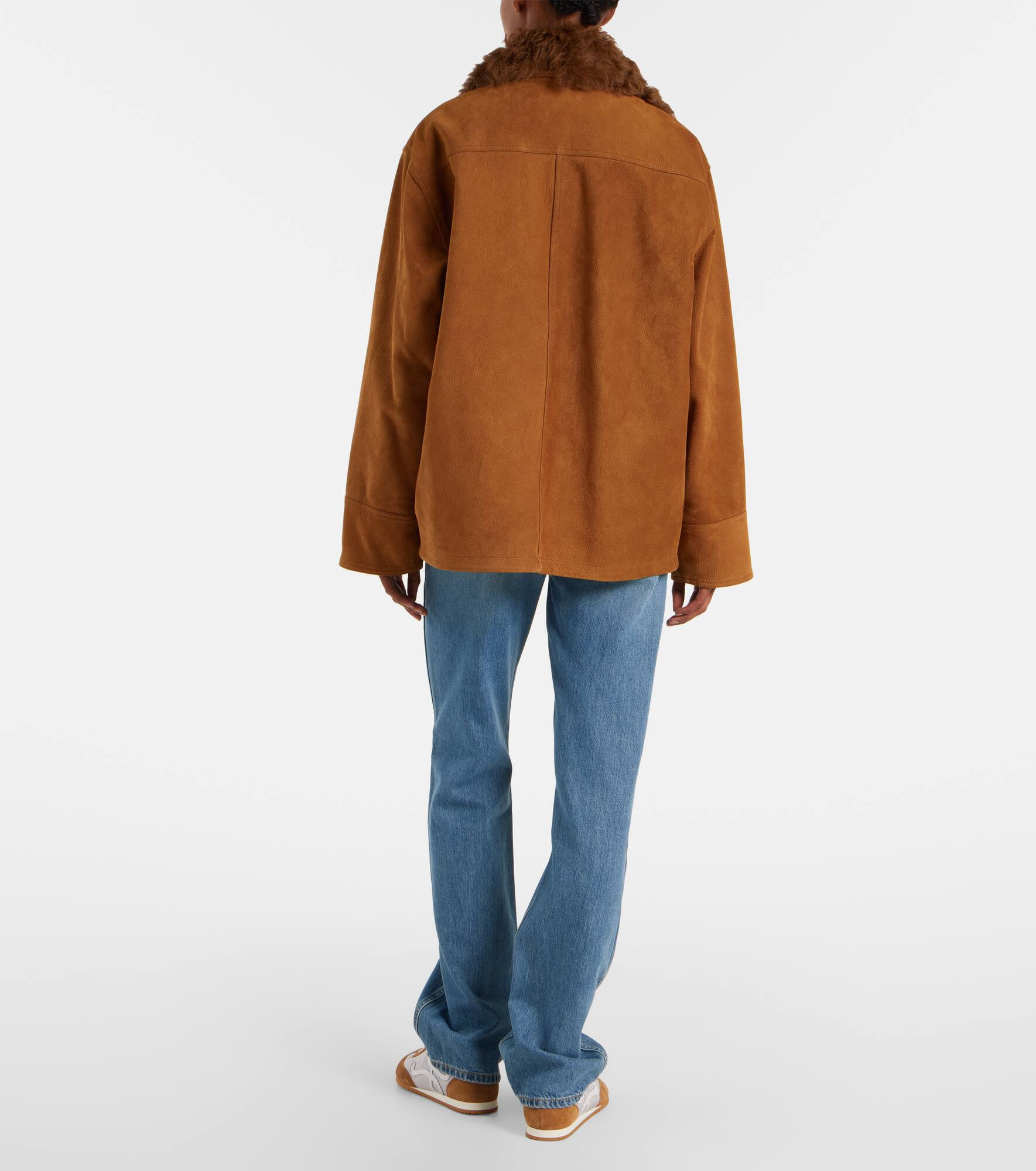 Oversized leather jacket - 3