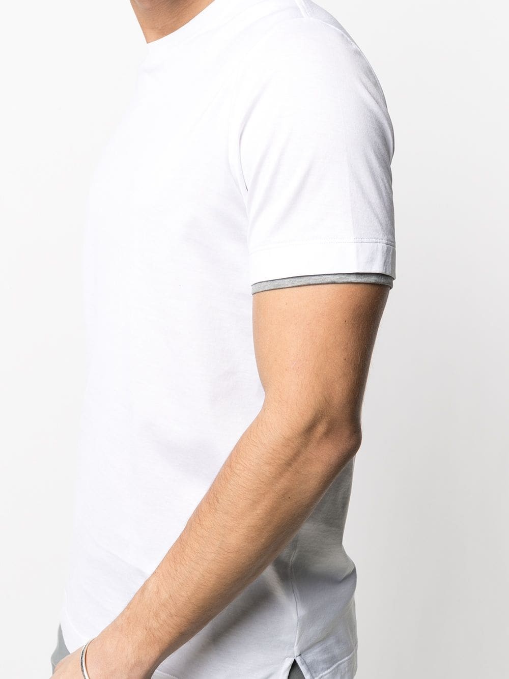 layered short sleeves T-shirt - 5