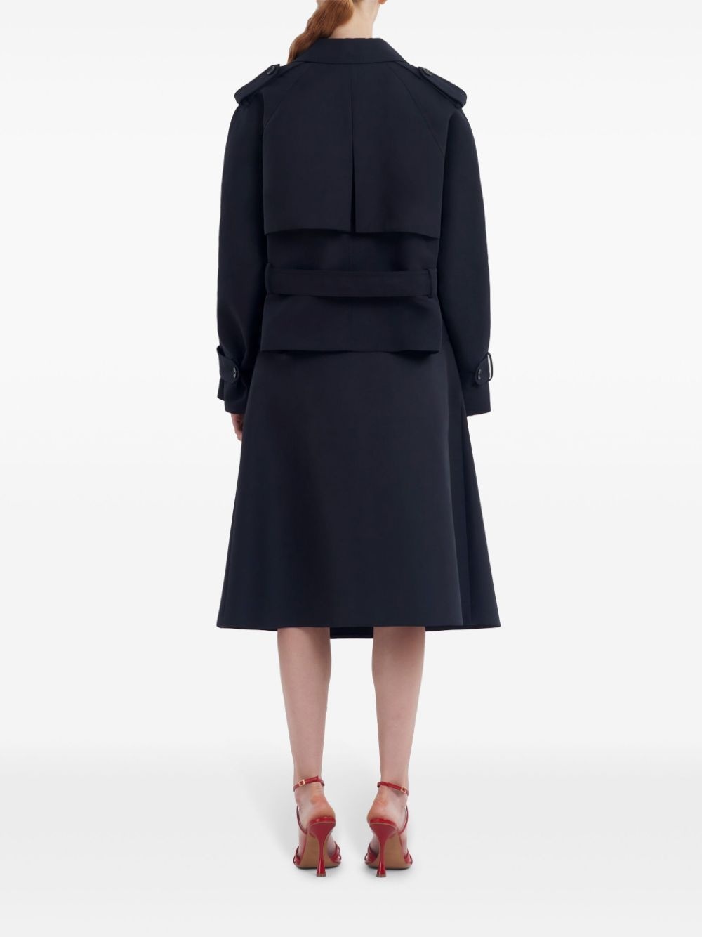 double-breasted trench jacket - 4