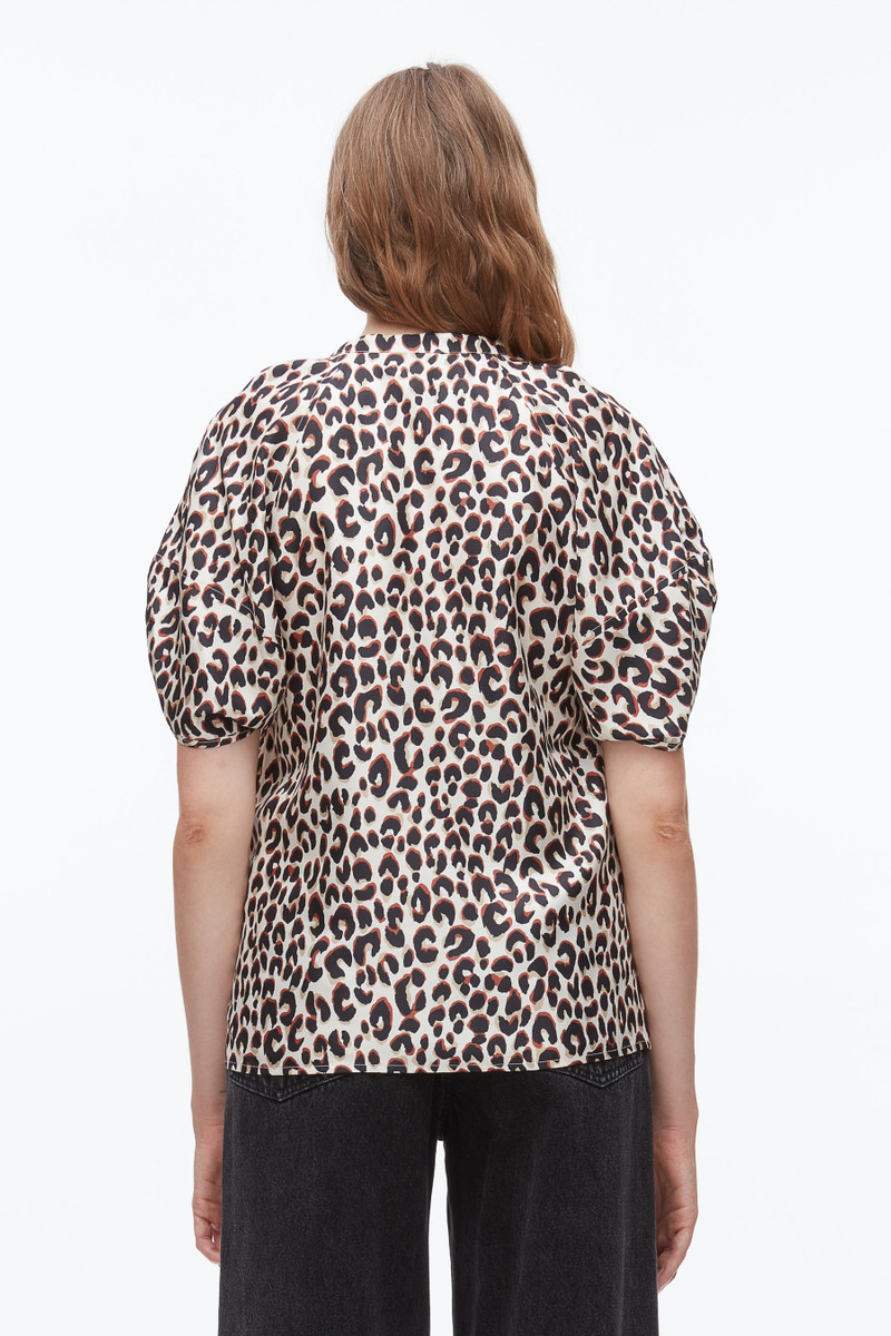 Leopard Ruched Sleeve Top 5