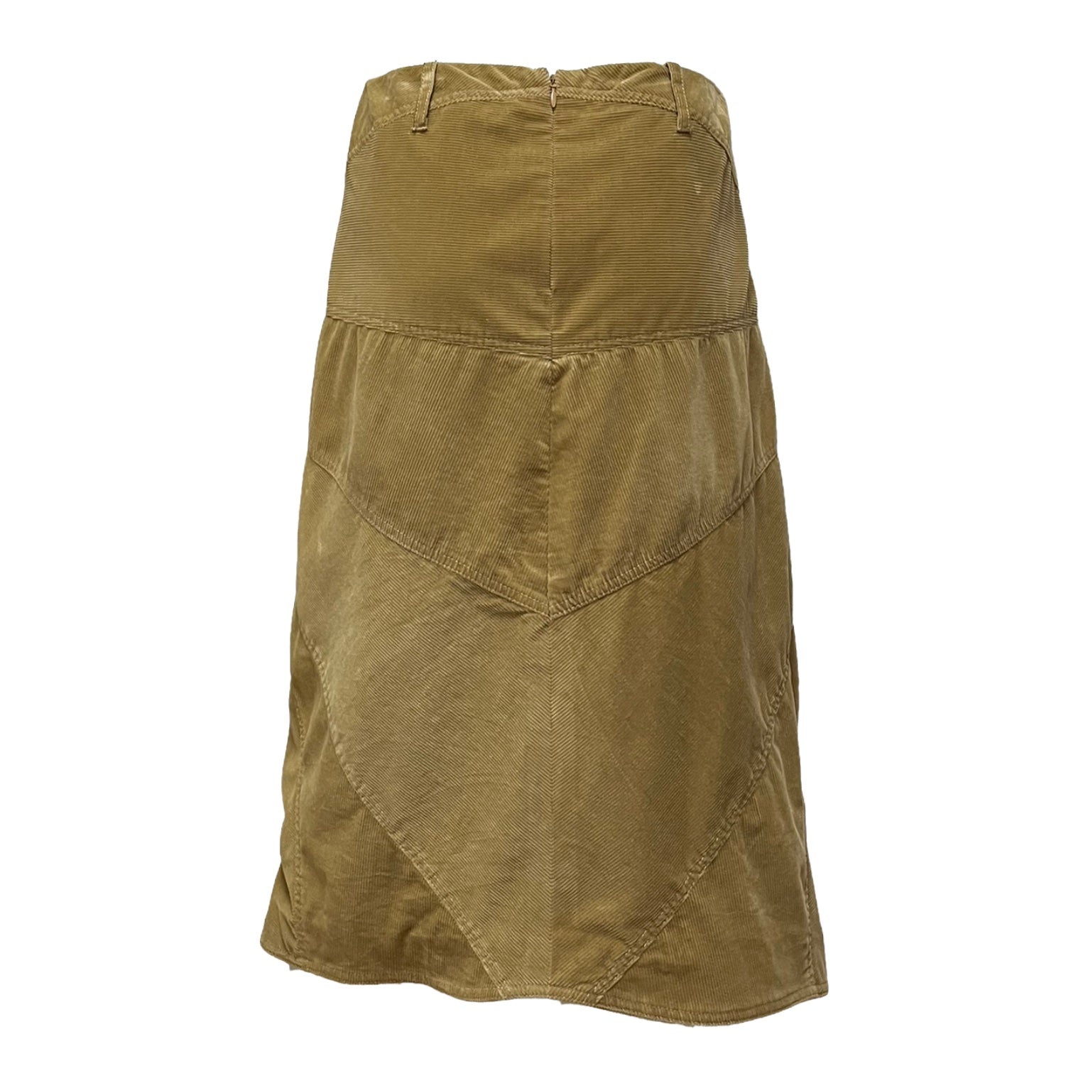 DOLCE&GABBANA Fall Winter 2002 Butterfly Patchwork Corduroy Midi Skirt - 2