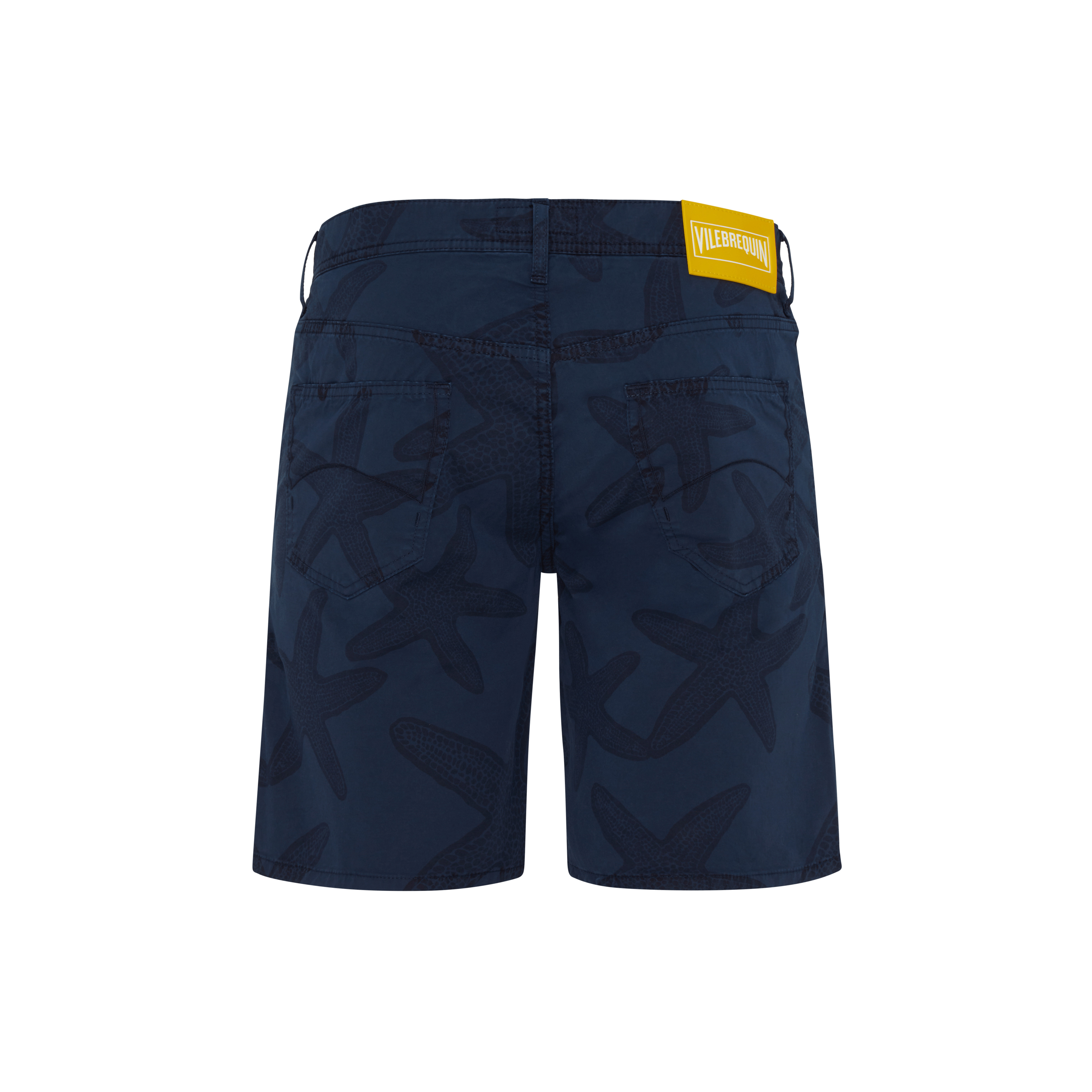 Men Bermuda Shorts Starfish Darkening Printed Gabardine - 2