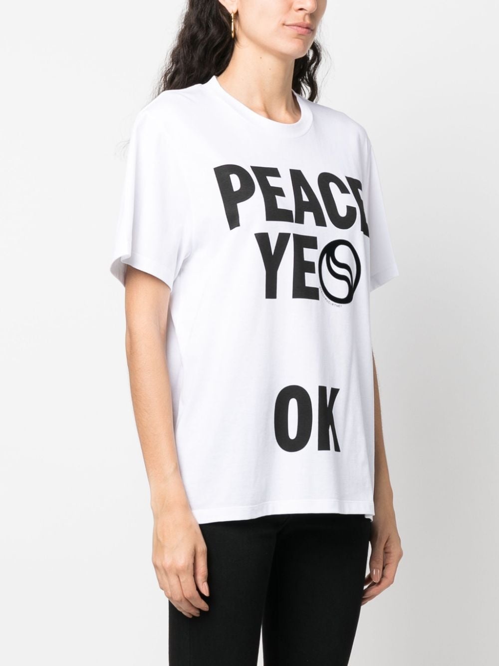 slogan-print cotton T-shirt - 3