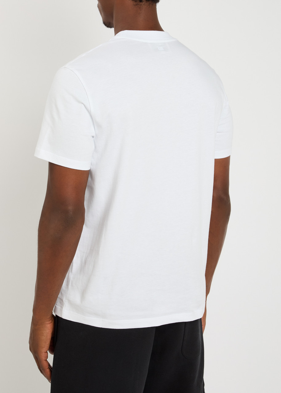Ami Paris Logo-embroidered Cotton T-shirt - 3