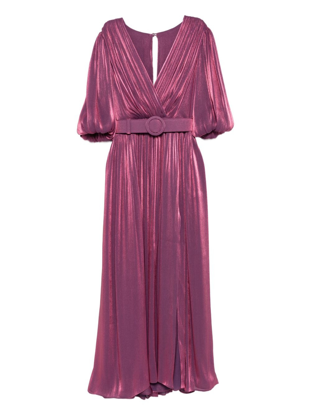 Mira pleated belted midi dress - 1
