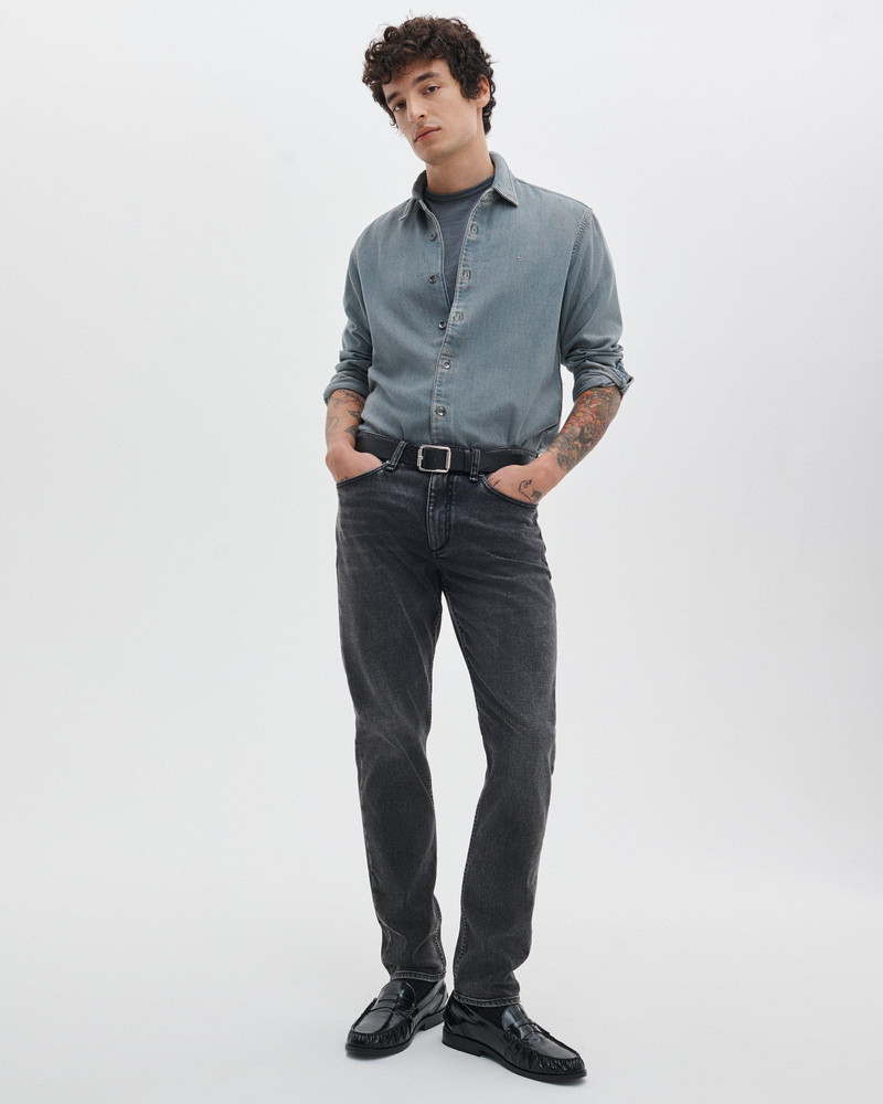 Fit 2 Slim Jeans Cashmere Stretch in Washed Black 1