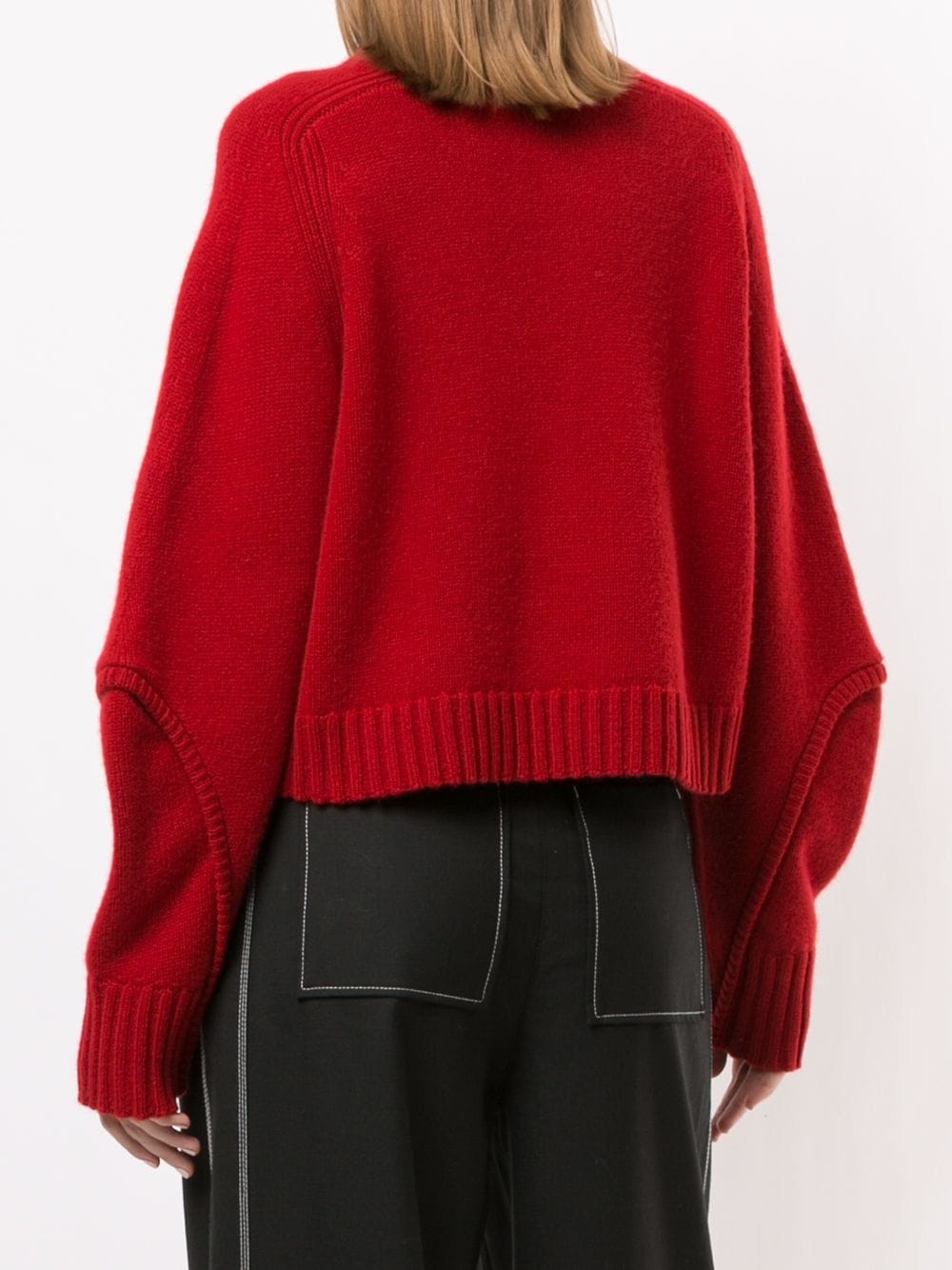 cropped high-neck jumper - 4