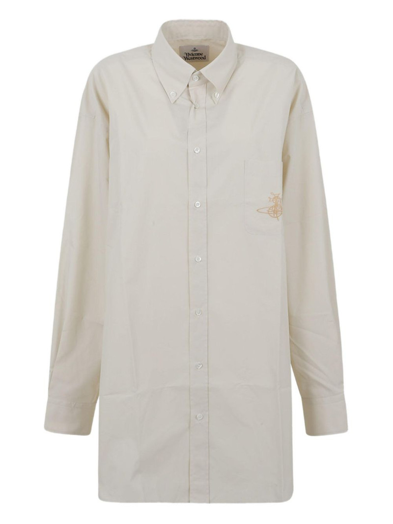 logo-embroidered shirt 1