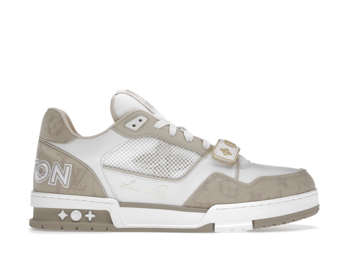 Louis Vuitton Trainer Beige White - 1