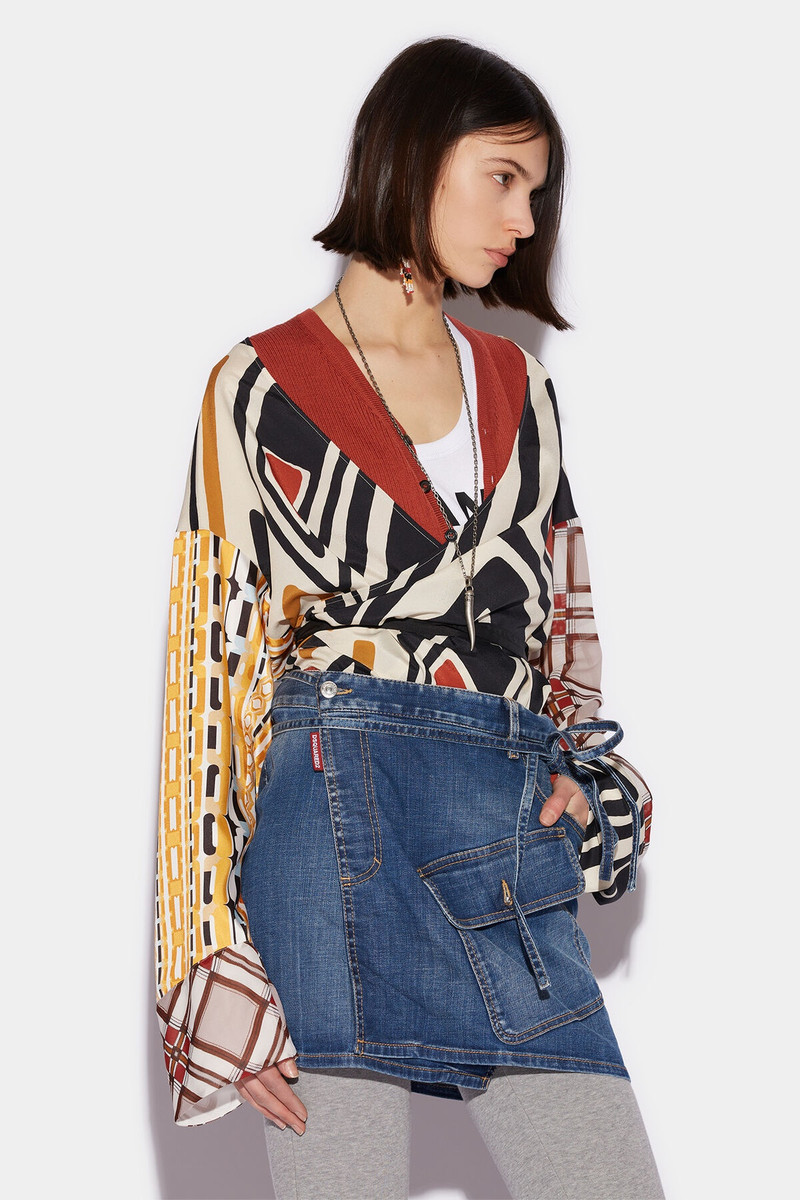 BIG POCKET MINI SKIRT - 1