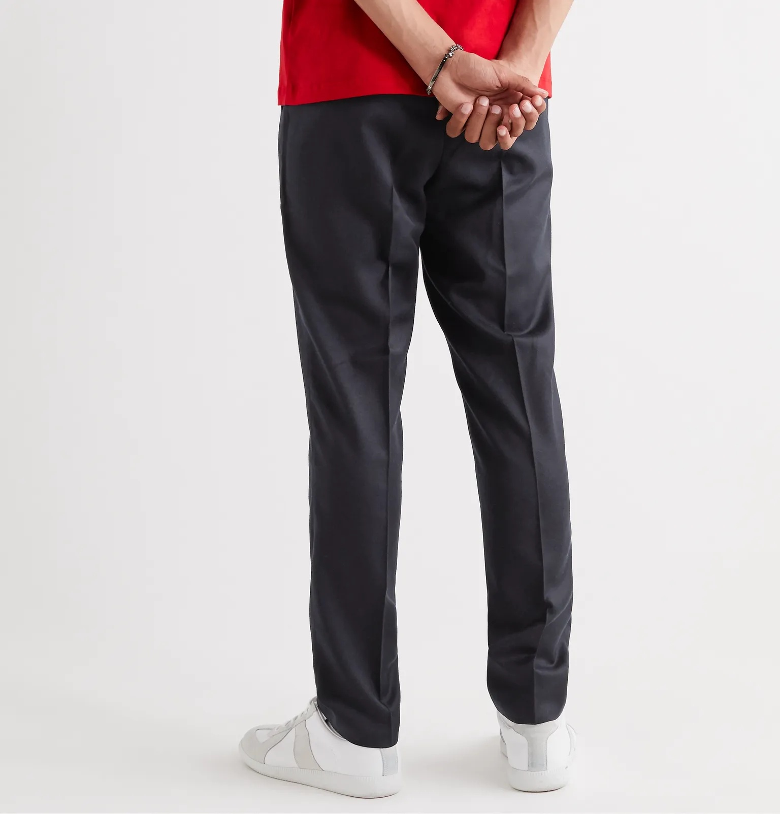 Tapered Wool Trousers - 4