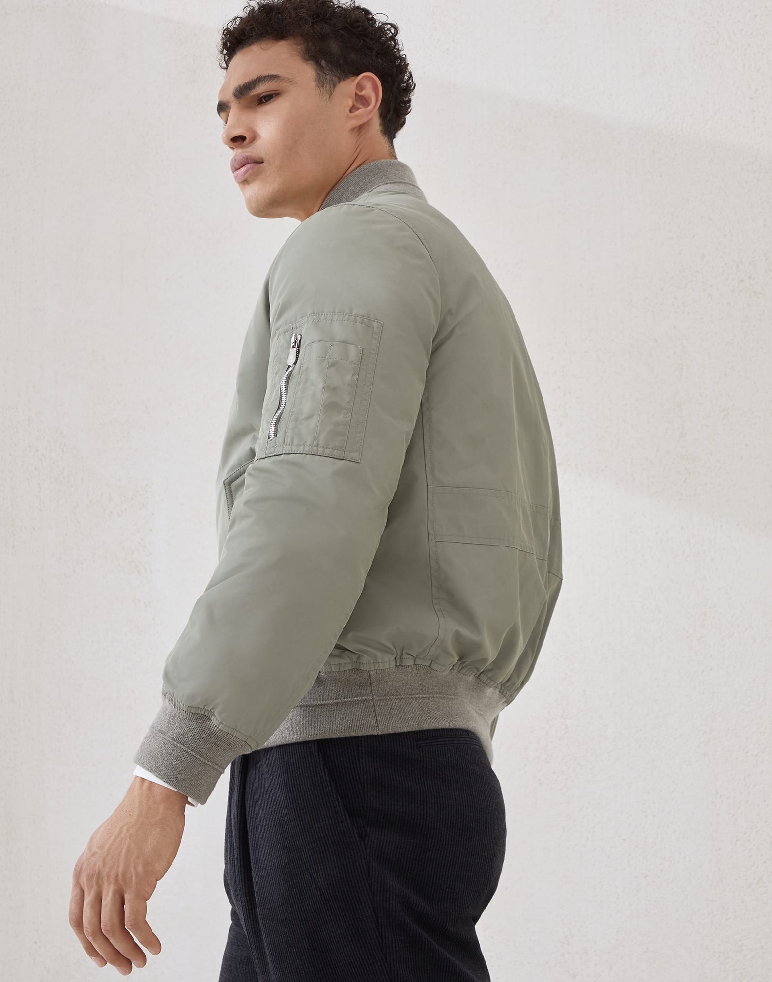 Techno satin bomber jacket with Thermore® padding - 4