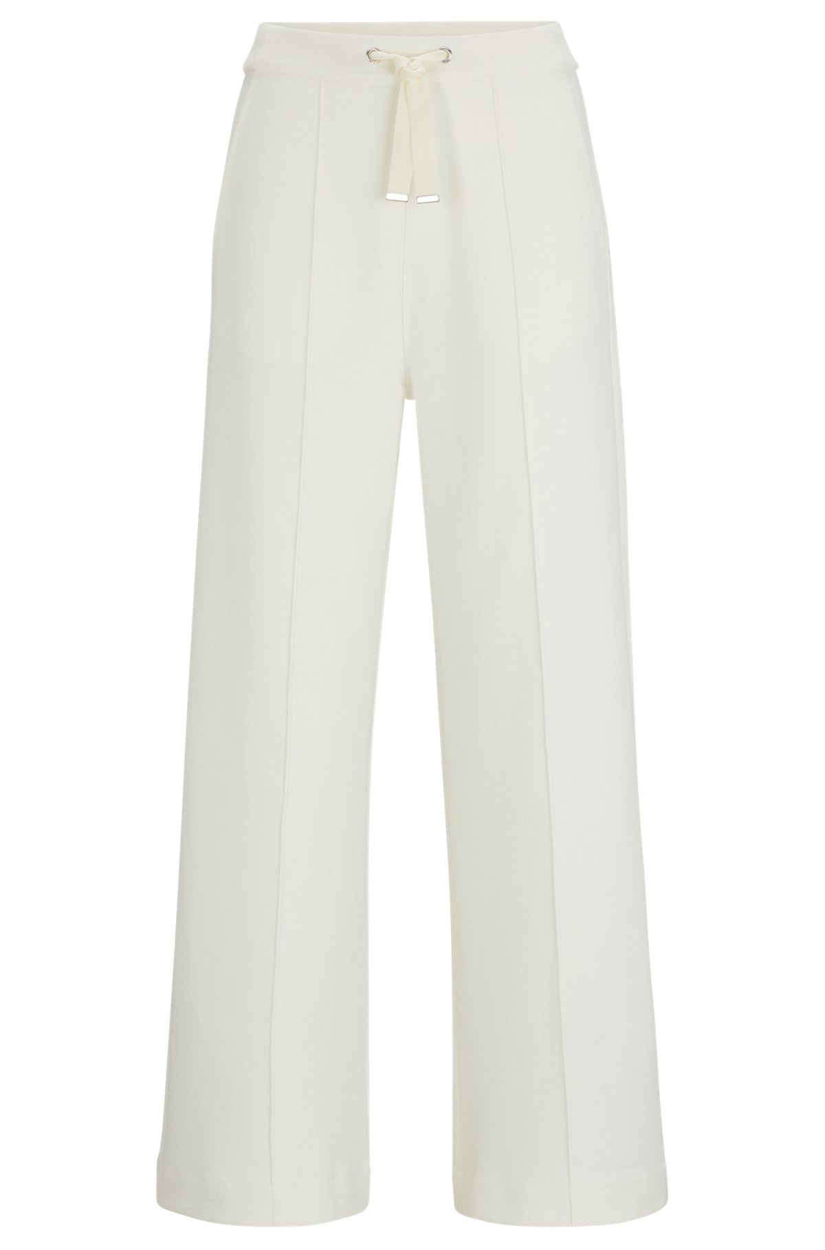 DRAWSTRING TROUSERS WITH TAPE TRIMS - 1