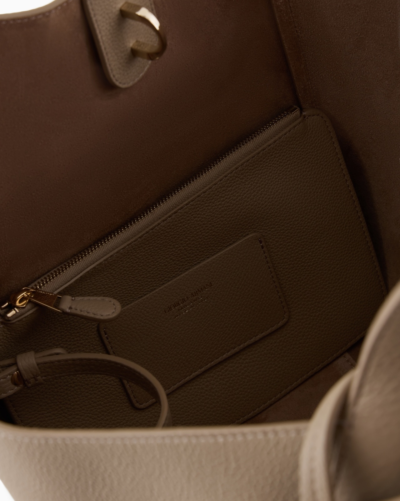 MEDIUM PEBBLED LEATHER HANDBAG - 4