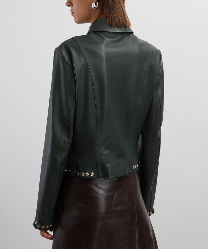 Octavia Fitted Leather Jacket 4