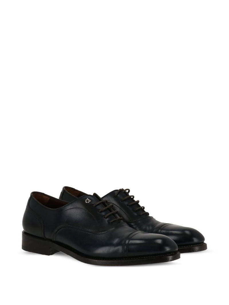 FERRAGAMO leather derby shoes outlook