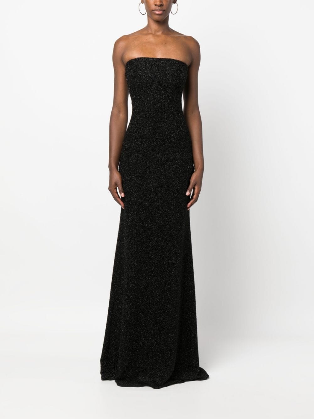 Blumarine detachable-sleeve strapless gown | REVERSIBLE