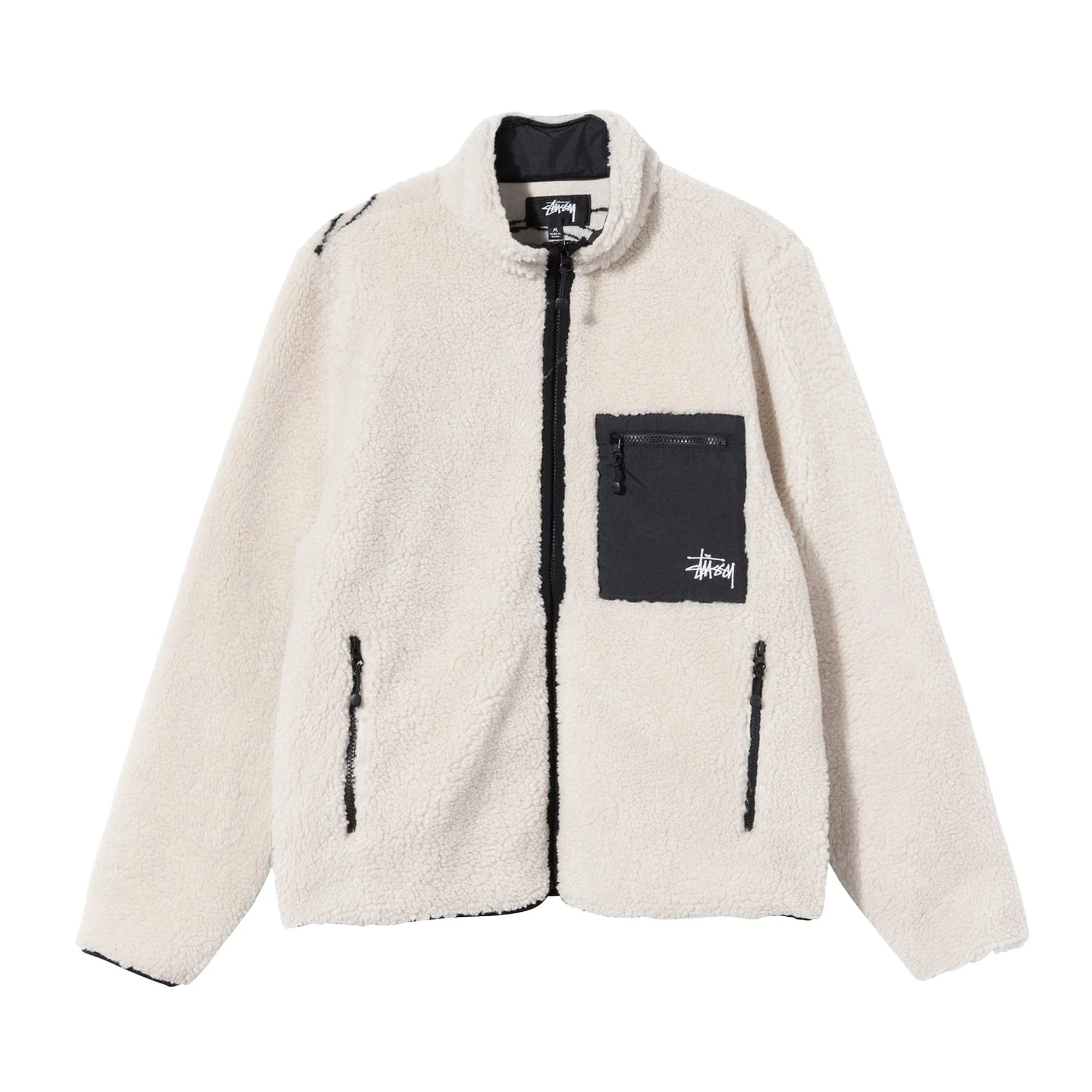 Stussy Venus Jacquard Sherpa Jacket 'Neutrals' - 1