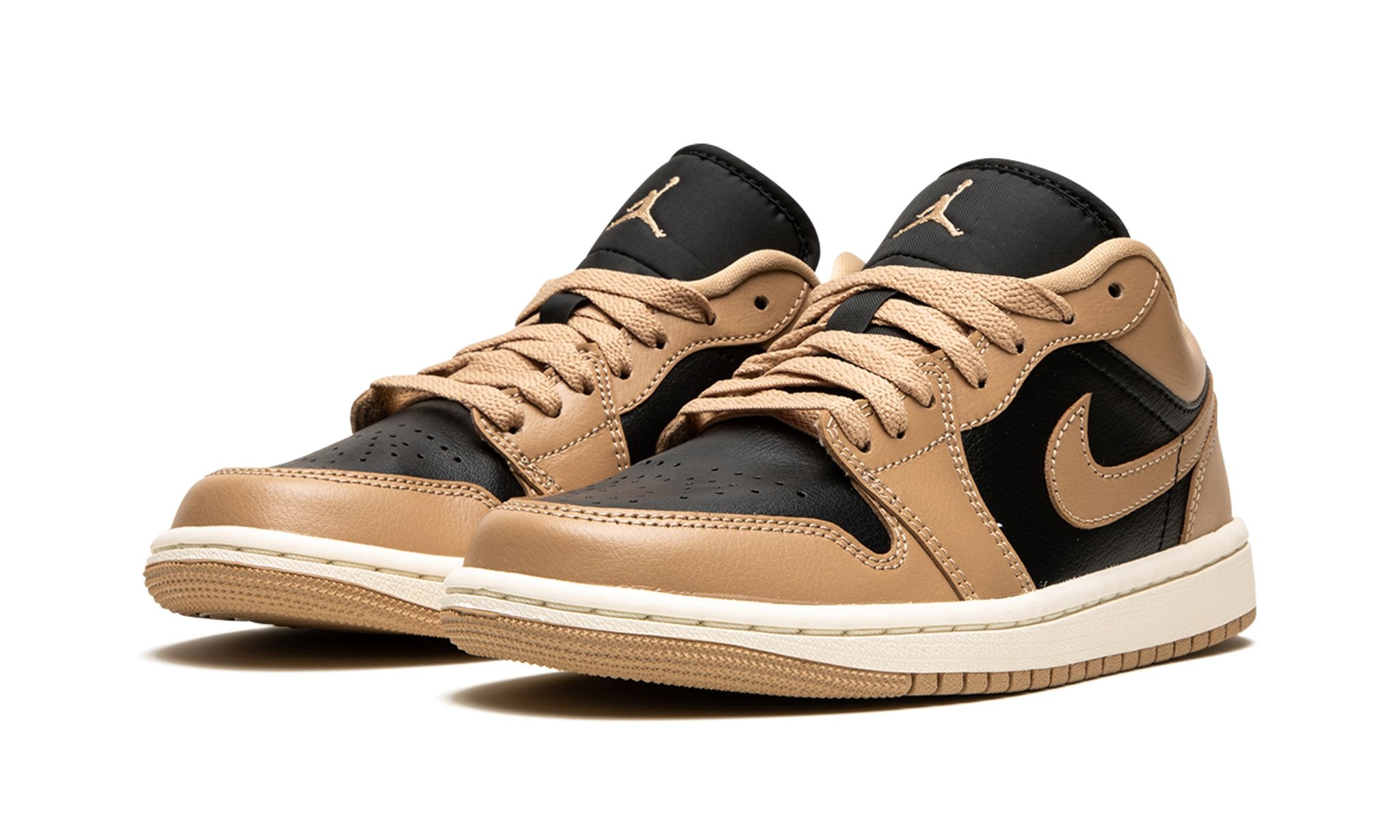 Womens Air Jordan 1 Low "Desert / Black" - 2