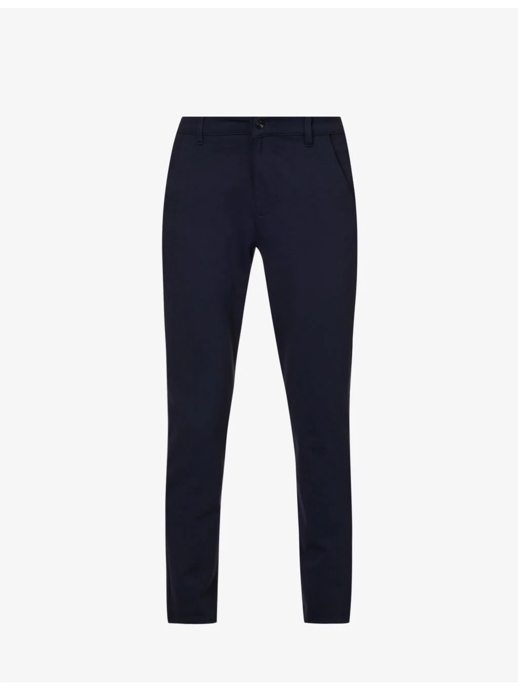 Brand-patch belt-loop regular-fit stretch-denim jeans - 1