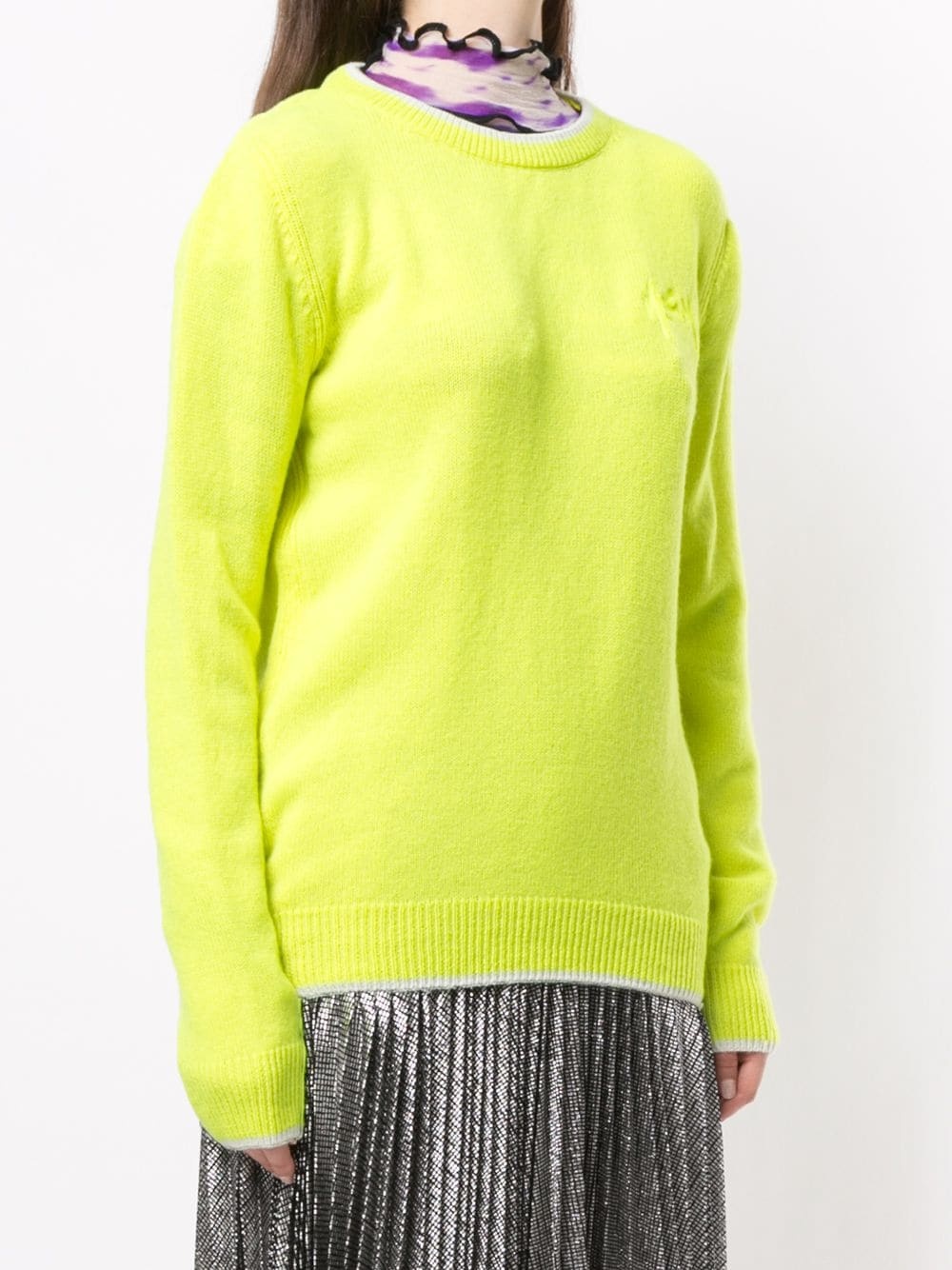 crew-neck knit jumper - 3