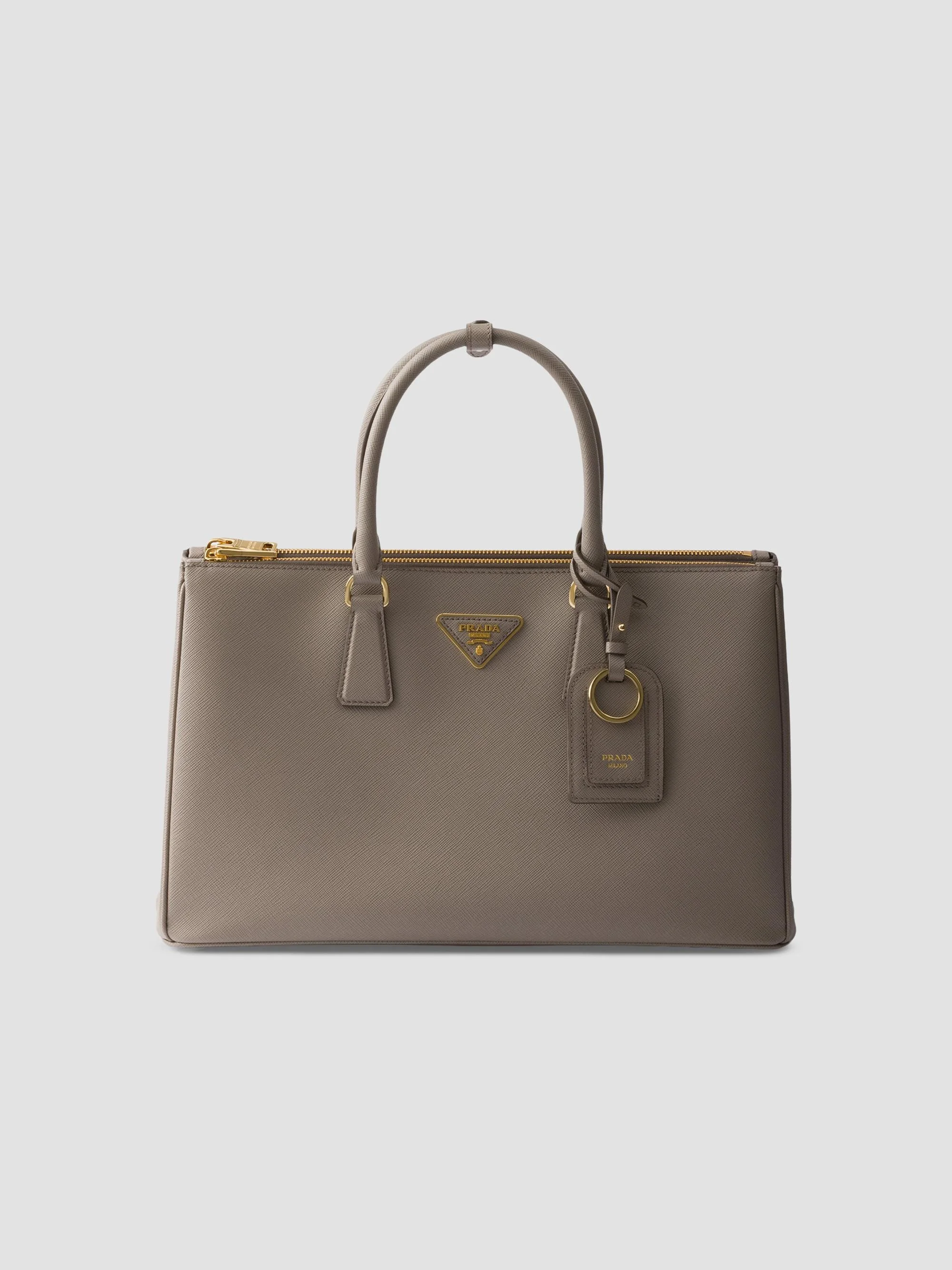 Women's Galleria Saffiano Leather Tote Bag - Grey - 1
