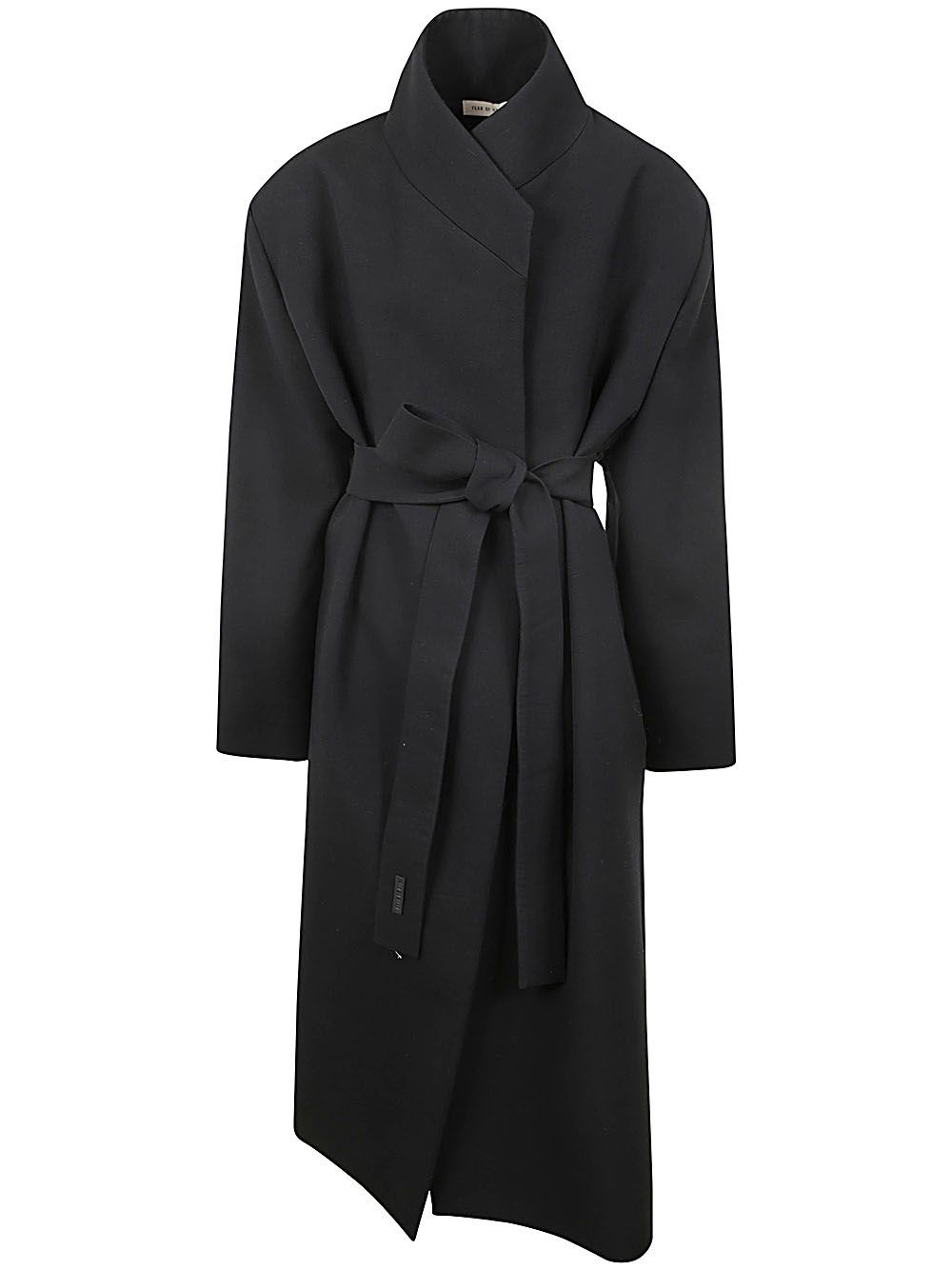 STAND COLLAR RELAXED OVERCOAT - 1