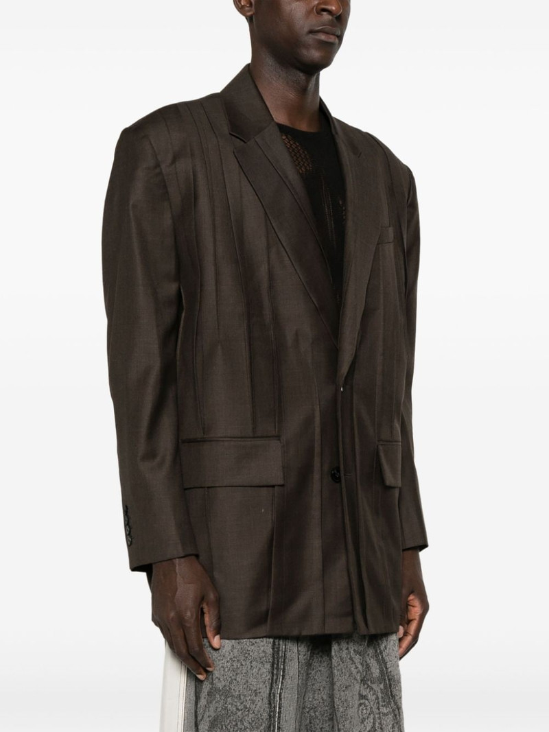 pintuck-detail blazer 3