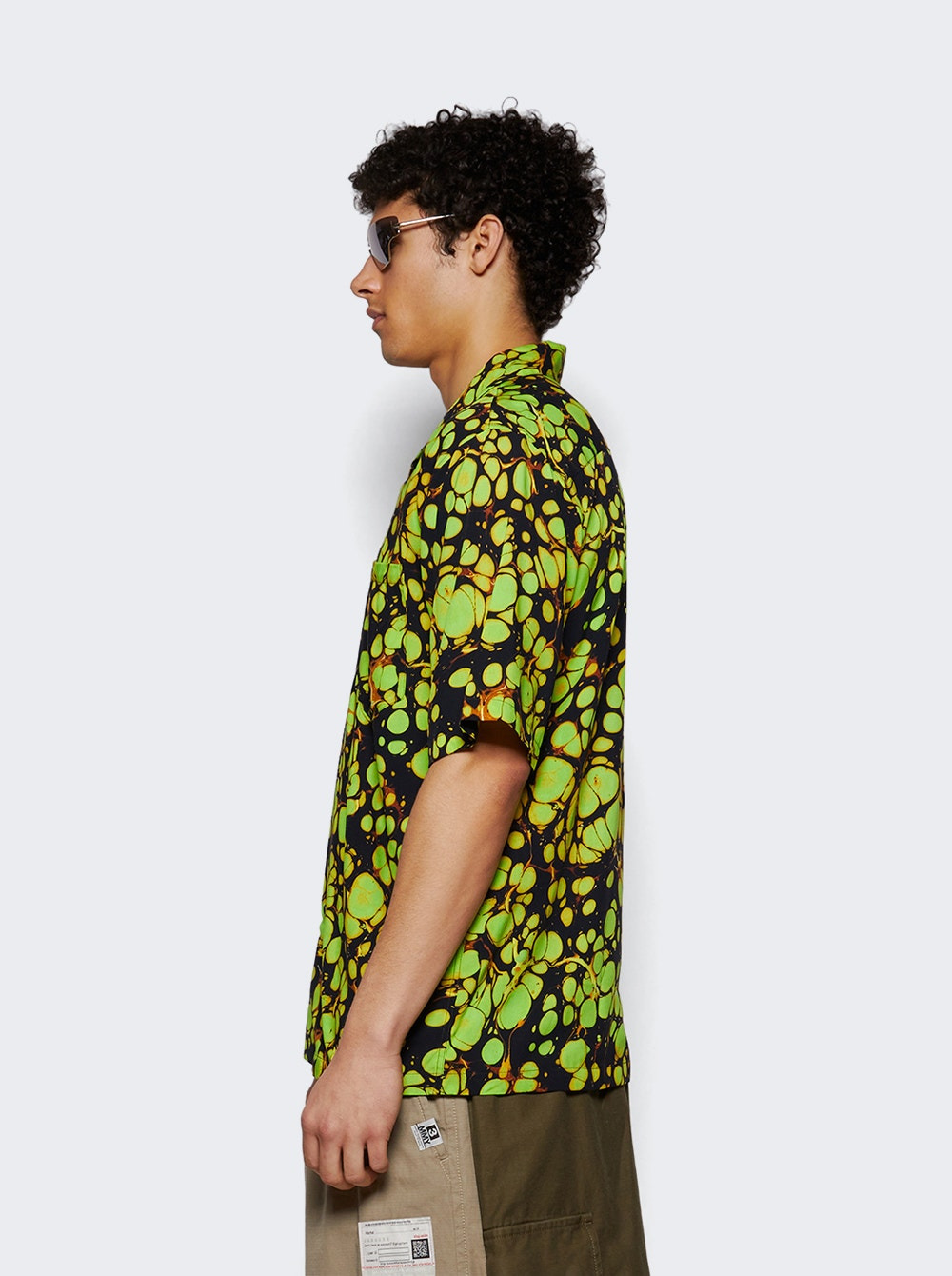 Hawaiian Shirt Green Marble - 3