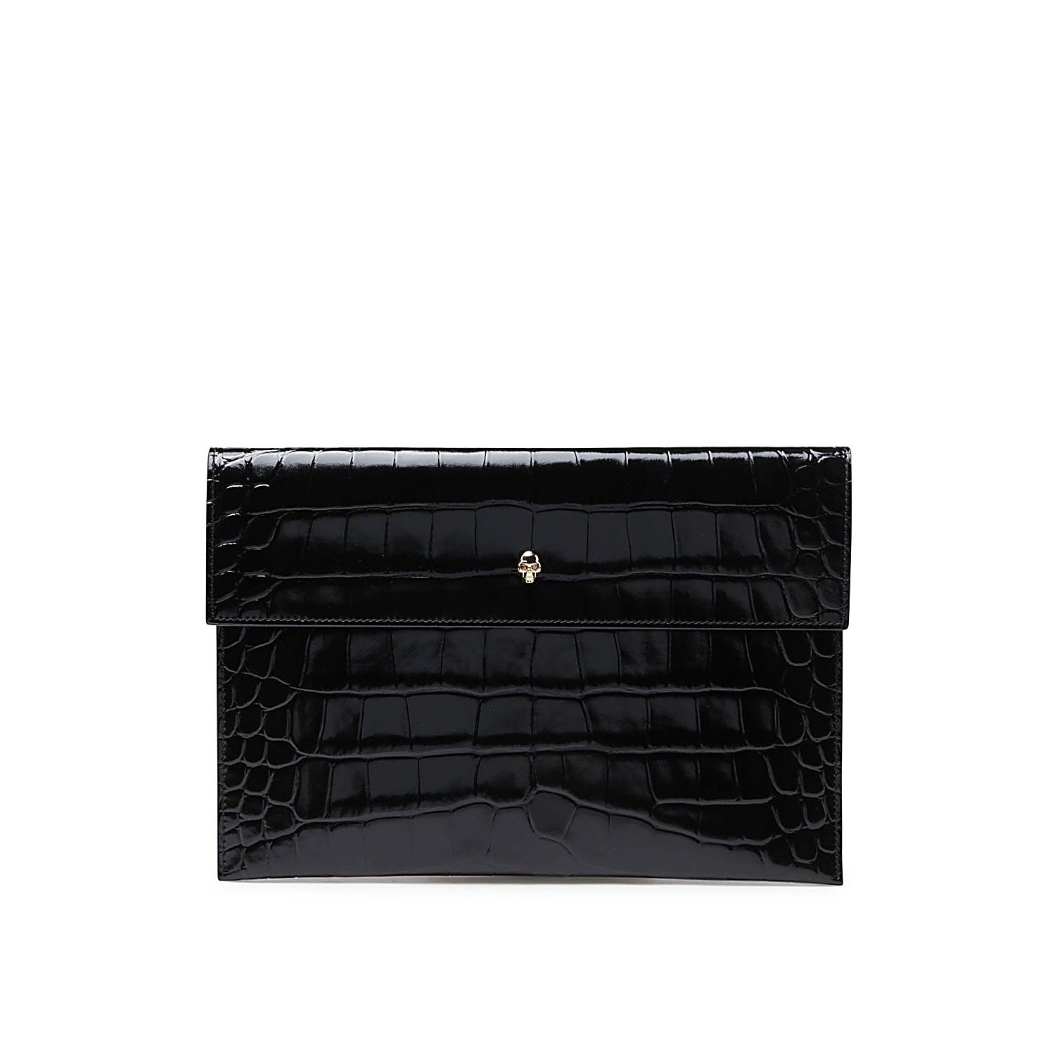 BLACK LEATHER POUCH - 1