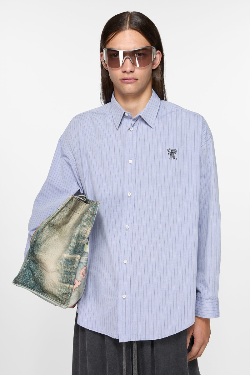 Acne Studios Button-up shirt - Blue/black outlook