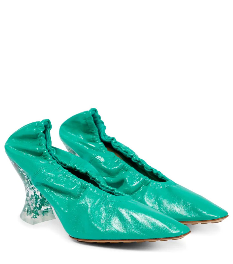 Almond leather pumps - 1
