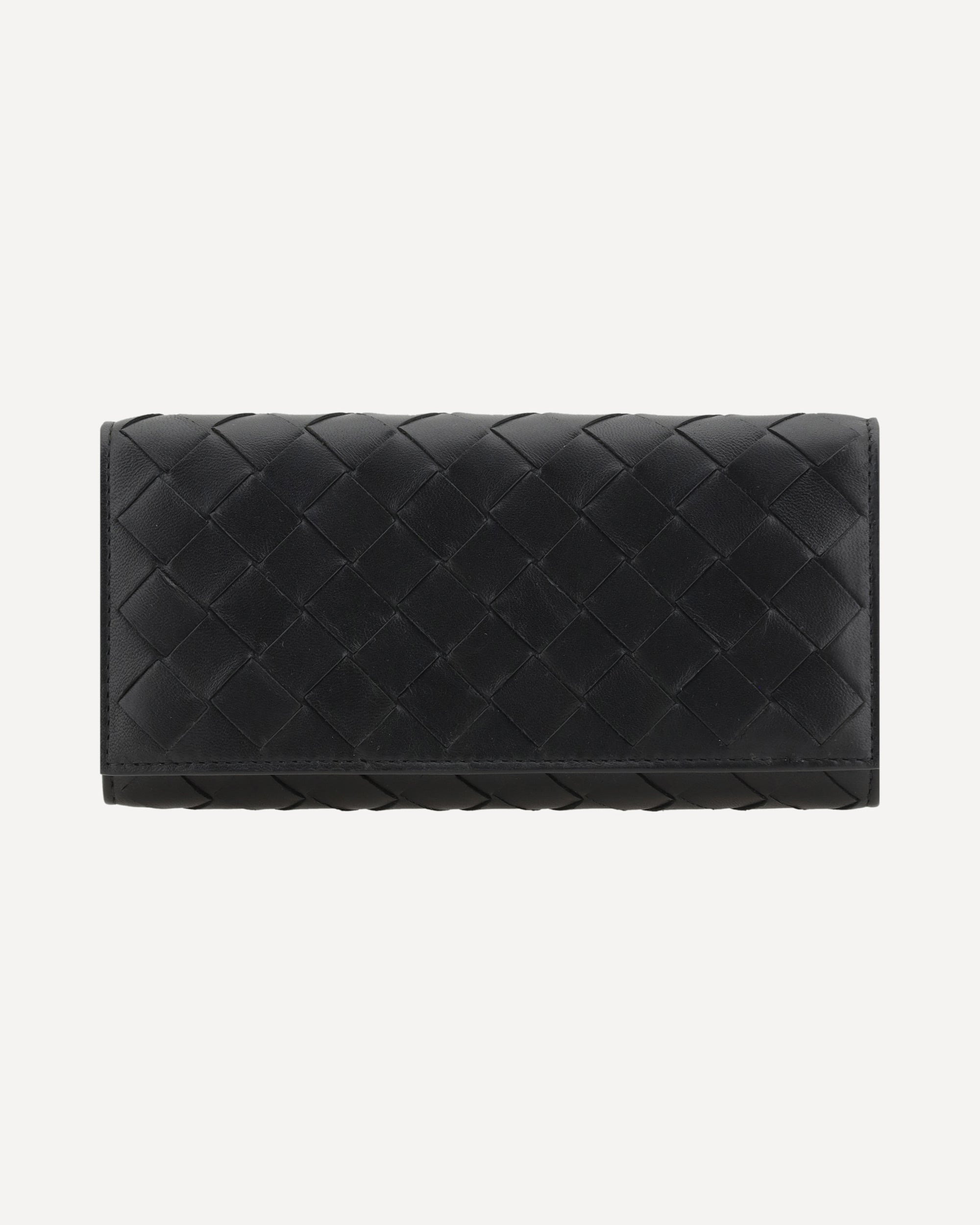Leather Wallet intrecciato - 1